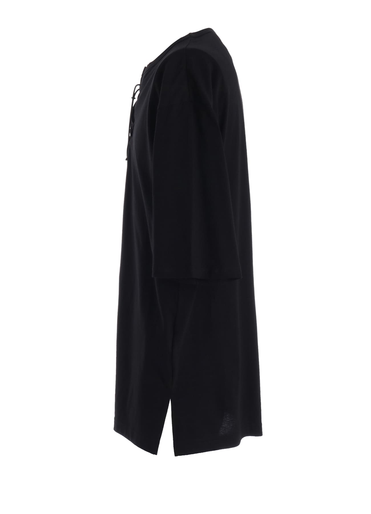 30/COTTON JERSEY LACE-UP T-SHIRT