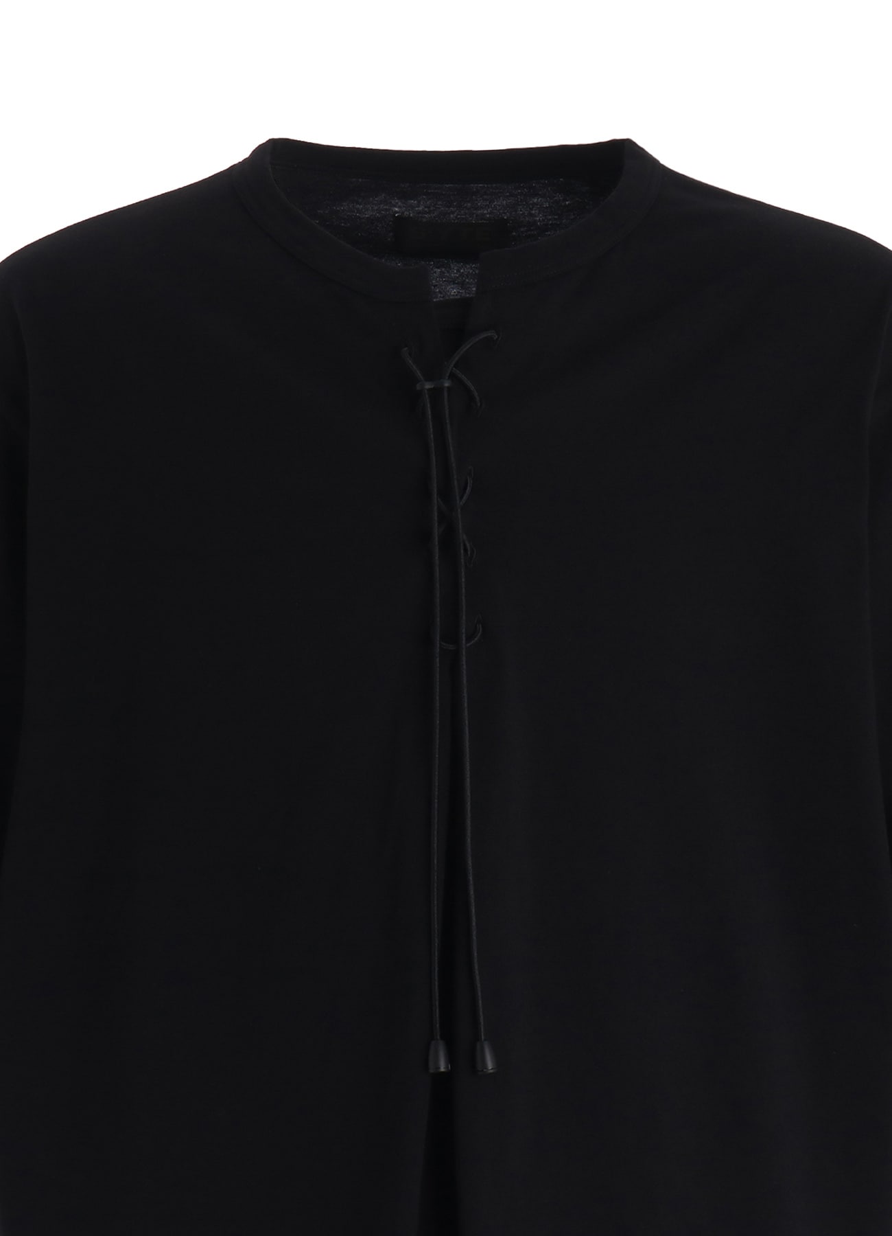 30/COTTON JERSEY LACE-UP T-SHIRT