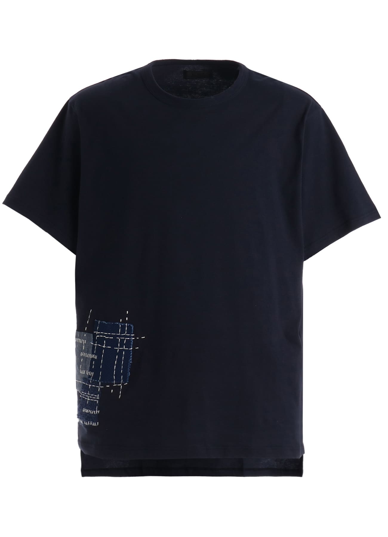 30/COTTON JERSEY SASHIKO EMBROIDERY T-SHIRT