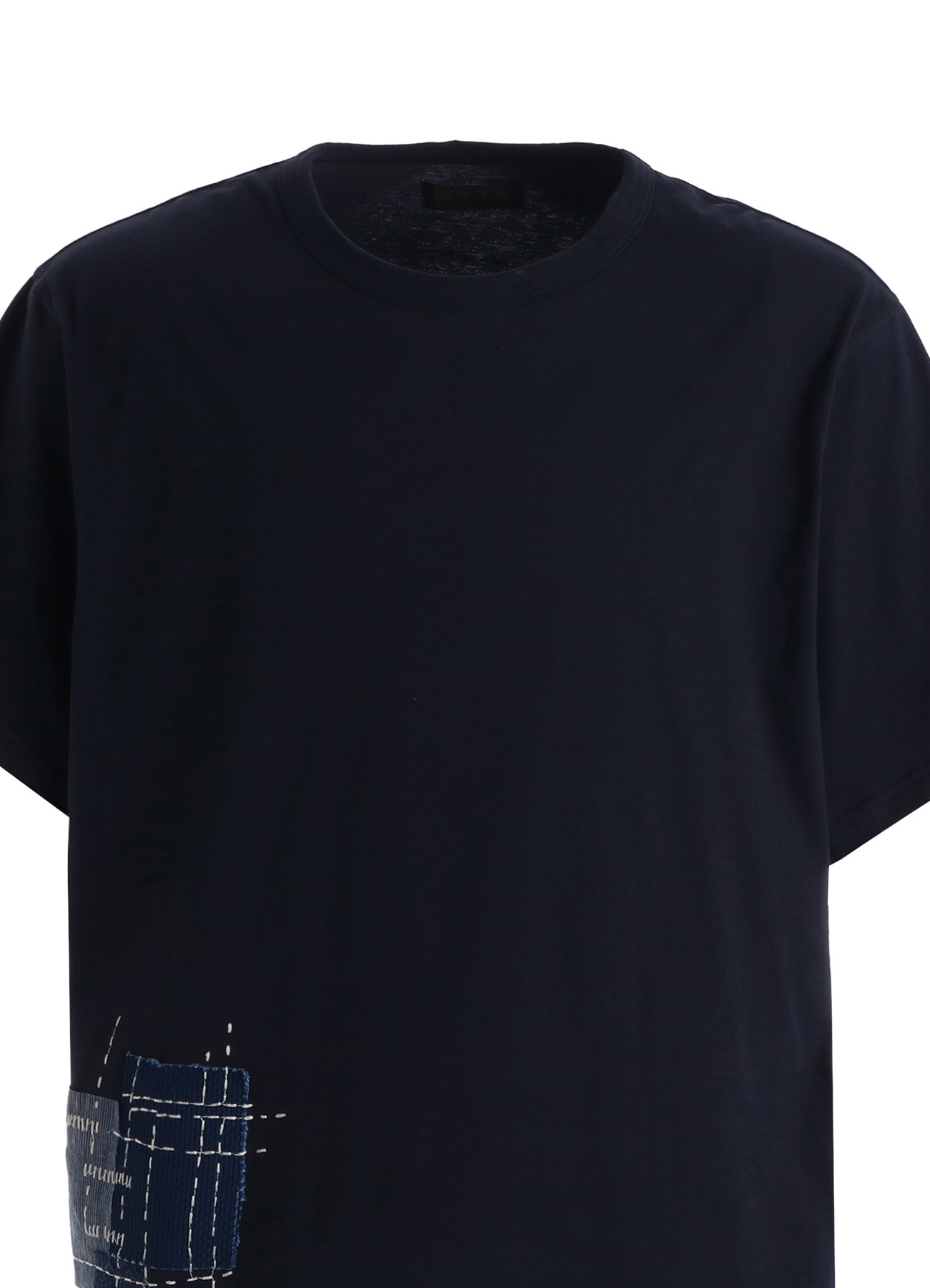 30/COTTON JERSEY SASHIKO EMBROIDERY T-SHIRT