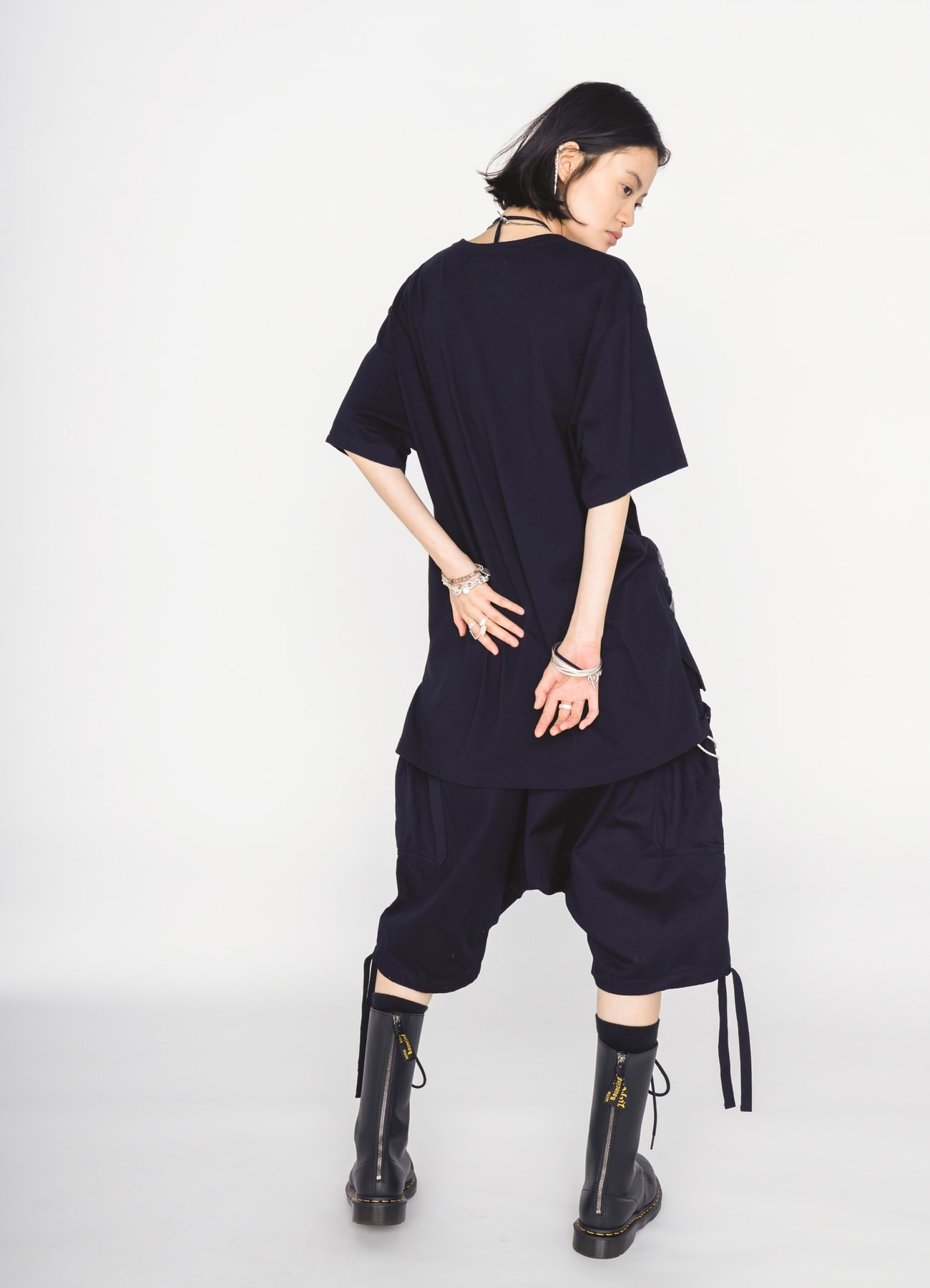 30/COTTON JERSEY SASHIKO EMBROIDERY T-SHIRT