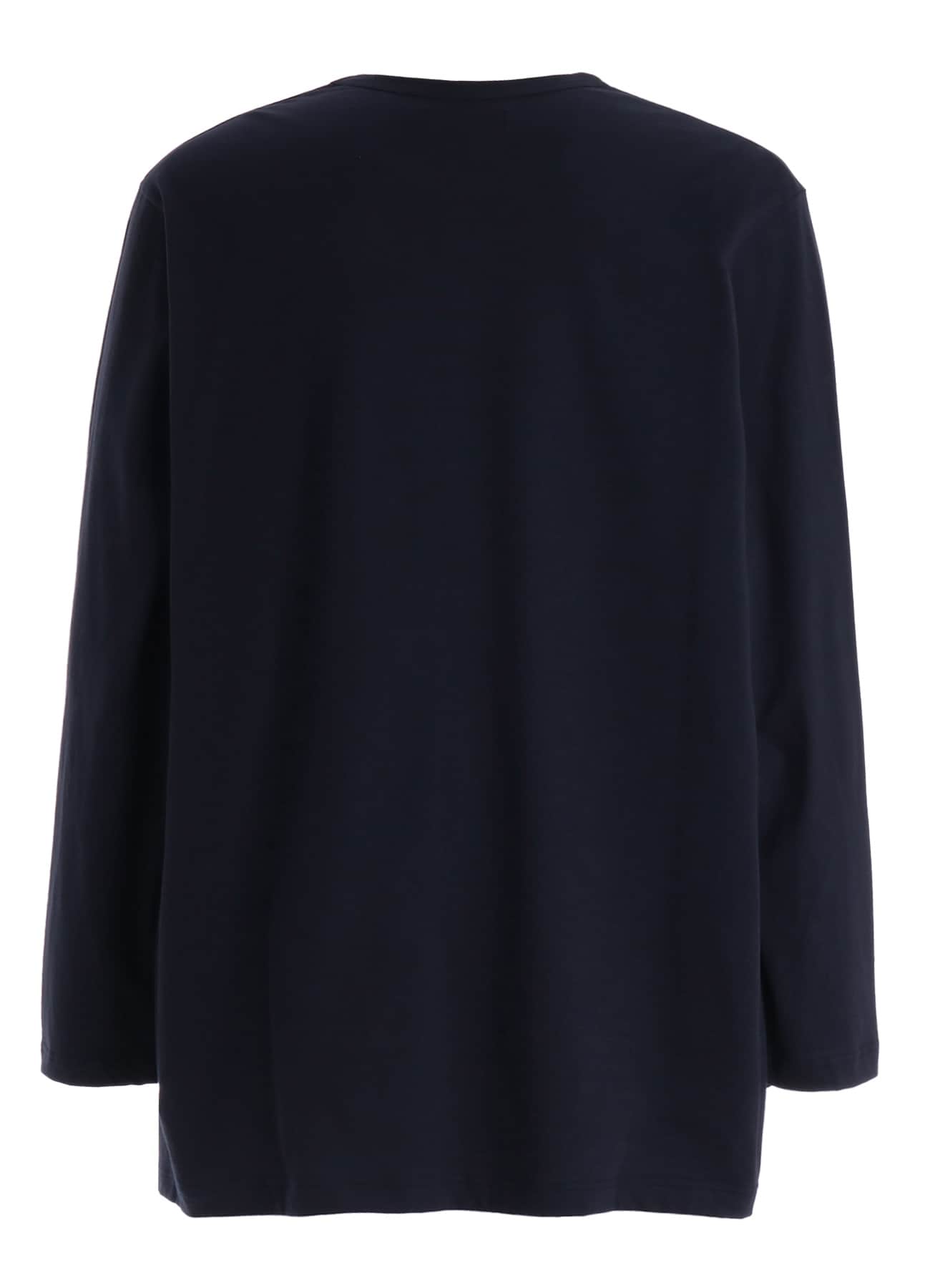 30/COTTON JERSEY SASHIKO EMBROIDERY LONG T-SHIRT