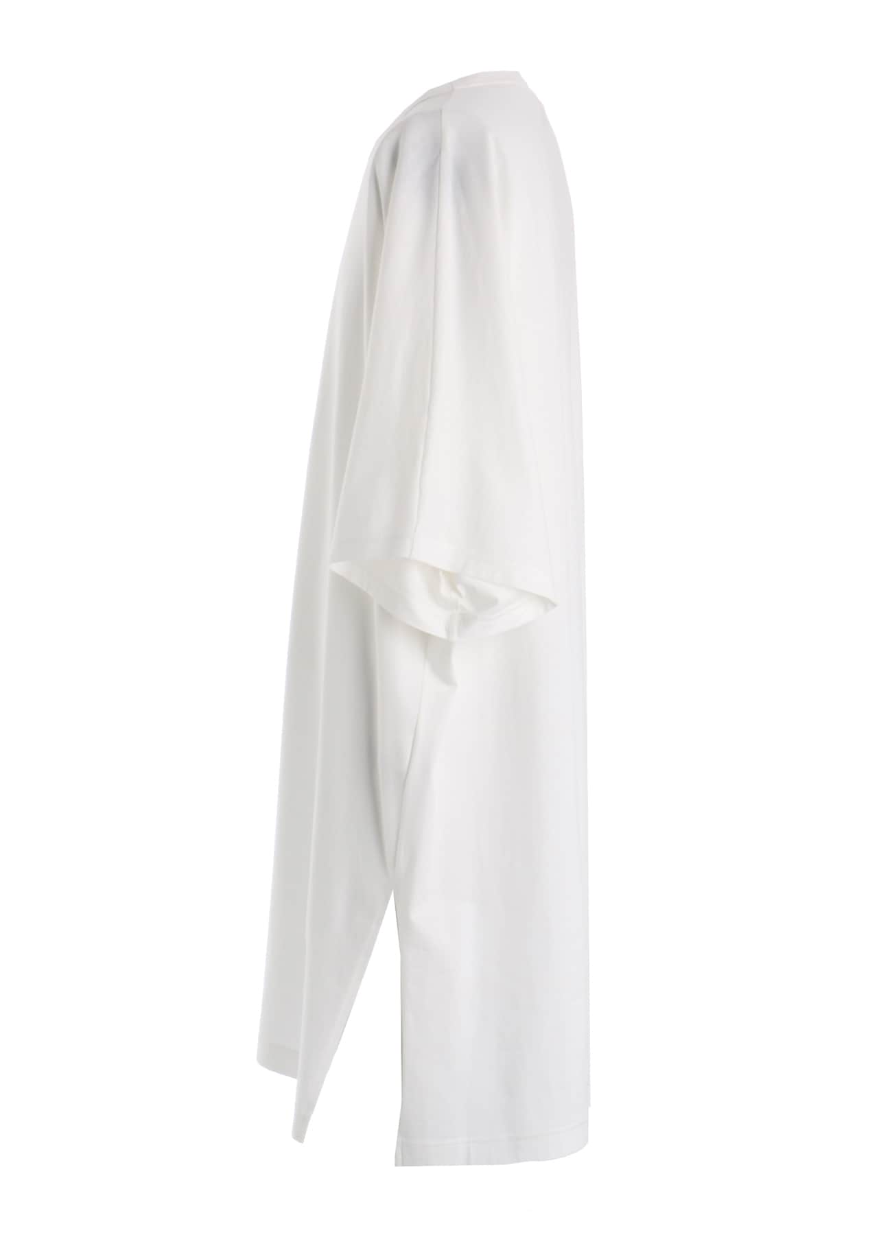 30/COTTON JERSEY ELASTIC DRAWSTRING GATHERED T-SHIRT