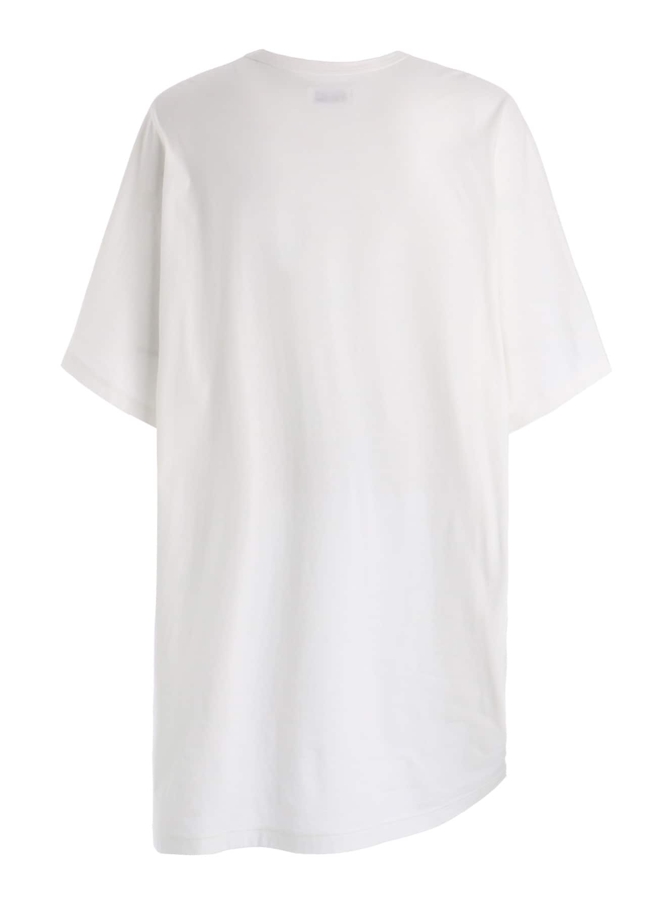 30/COTTON JERSEY ELASTIC DRAWSTRING GATHERED T-SHIRT