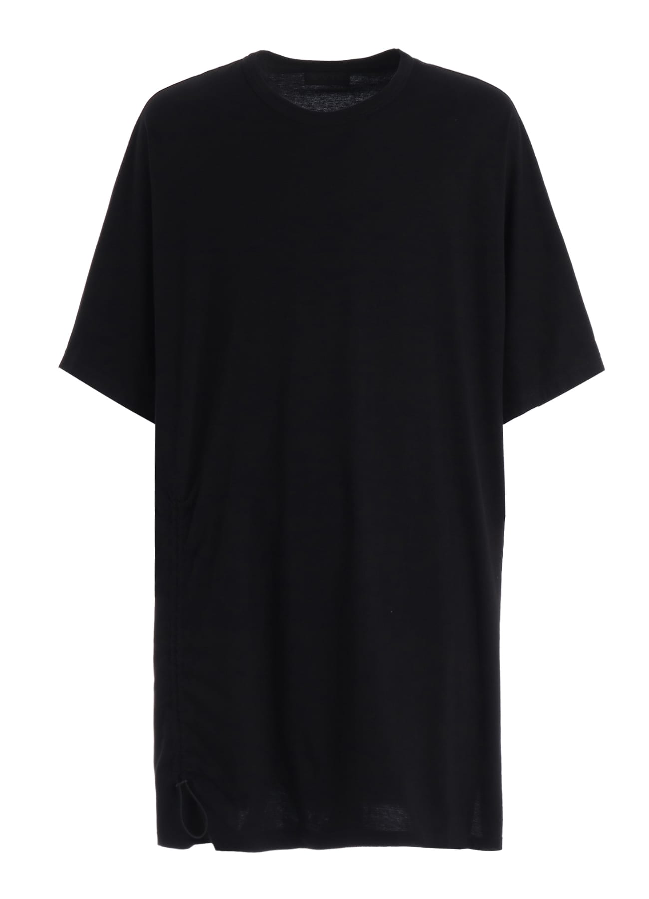 30/COTTON JERSEY ELASTIC DRAWSTRING GATHERED T-SHIRT