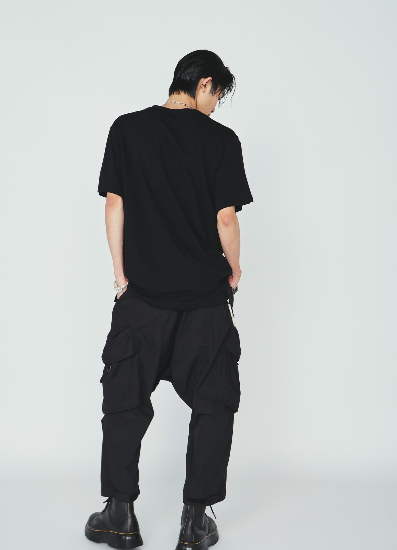 30S COTTON JERSEY CROW AND ANCHOR PRINT T-SHIRT