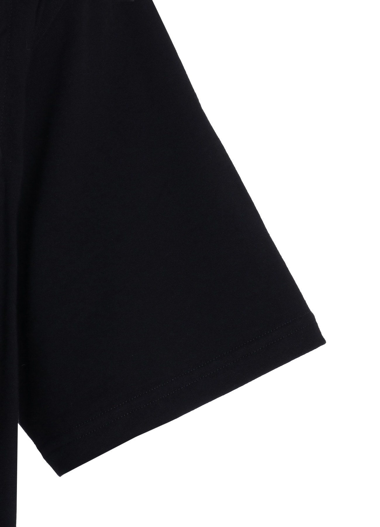 ASYMMETRY DESIGN LONG-SLEEVED T-SHIRT WITH SHEER JACQUARD FABRIC