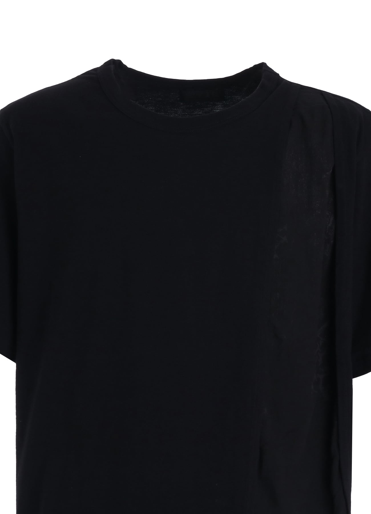 とむよし ASYMMETRY DESIGN LONG-SLEEVED T-SHIRT WITH SUN-MOON PRINT FABRIC(M