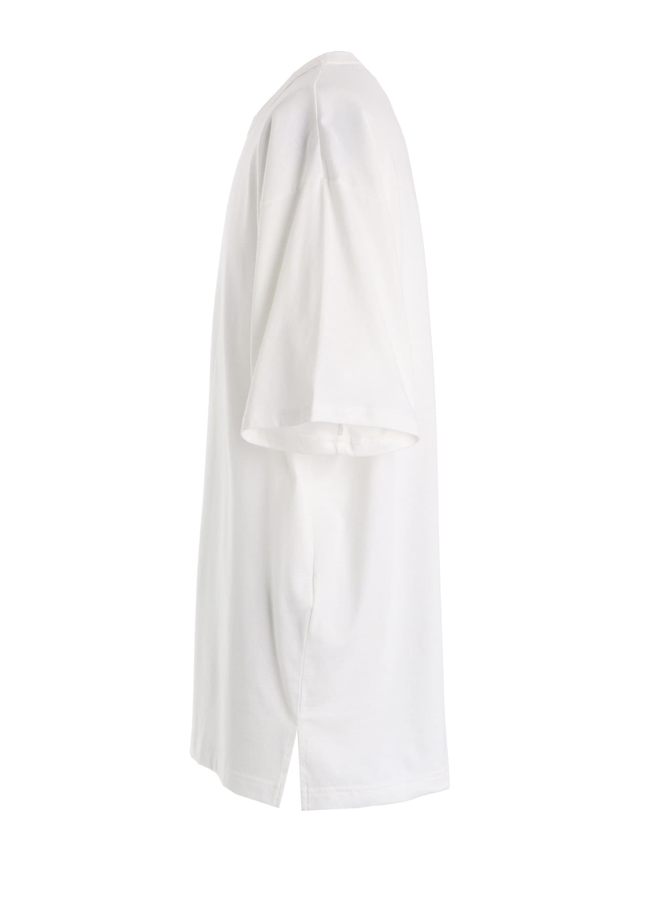 30/COTTON JERSEY FRONT SLIT T-SHIRT