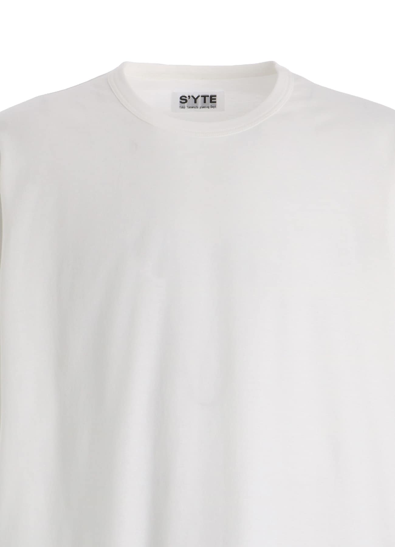 30/COTTON JERSEY FRONT SLIT T-SHIRT