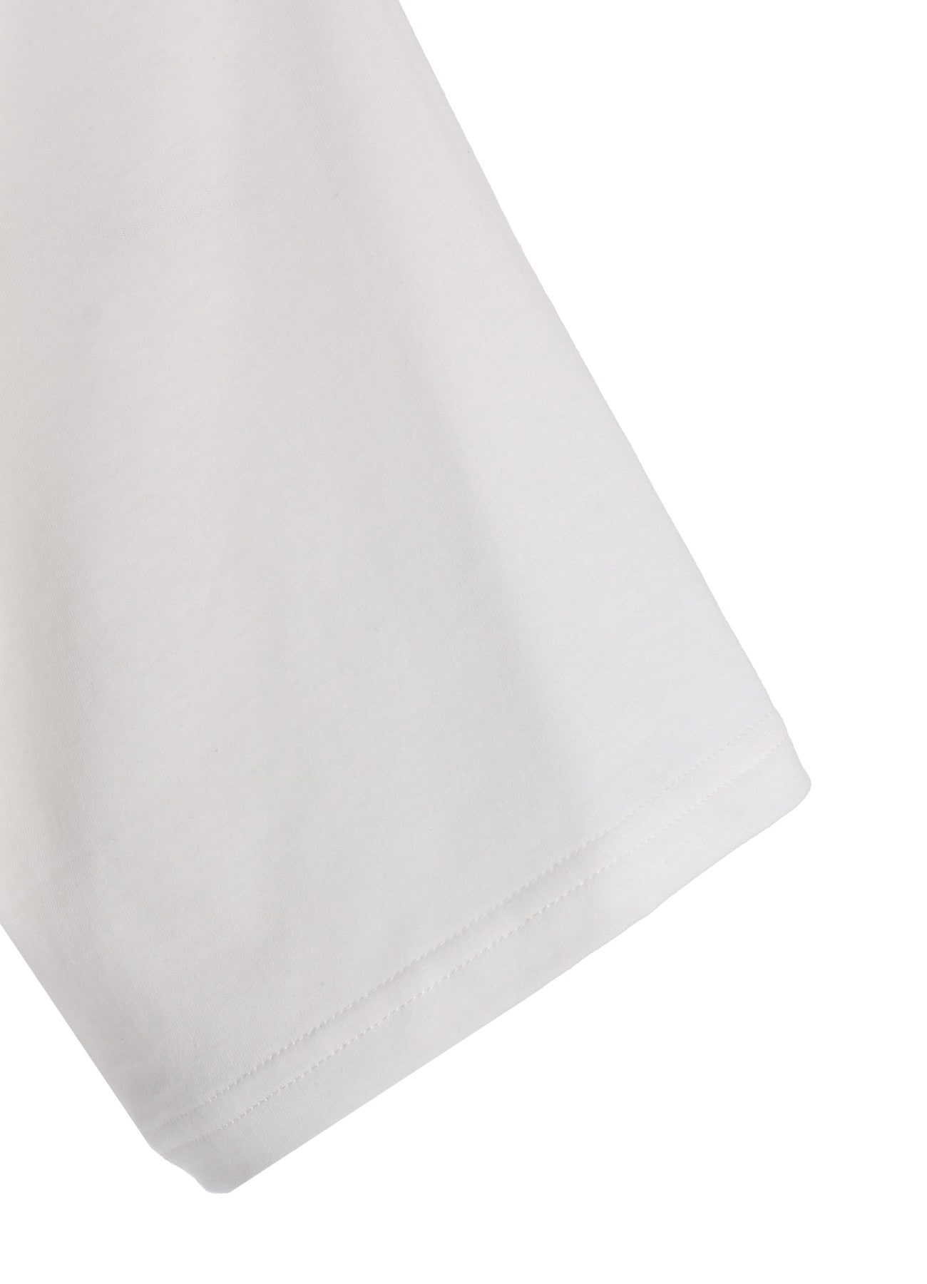 30/COTTON JERSEY FRONT SLIT T-SHIRT