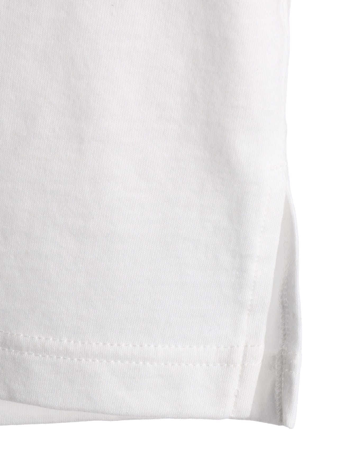 30/COTTON JERSEY FRONT SLIT T-SHIRT