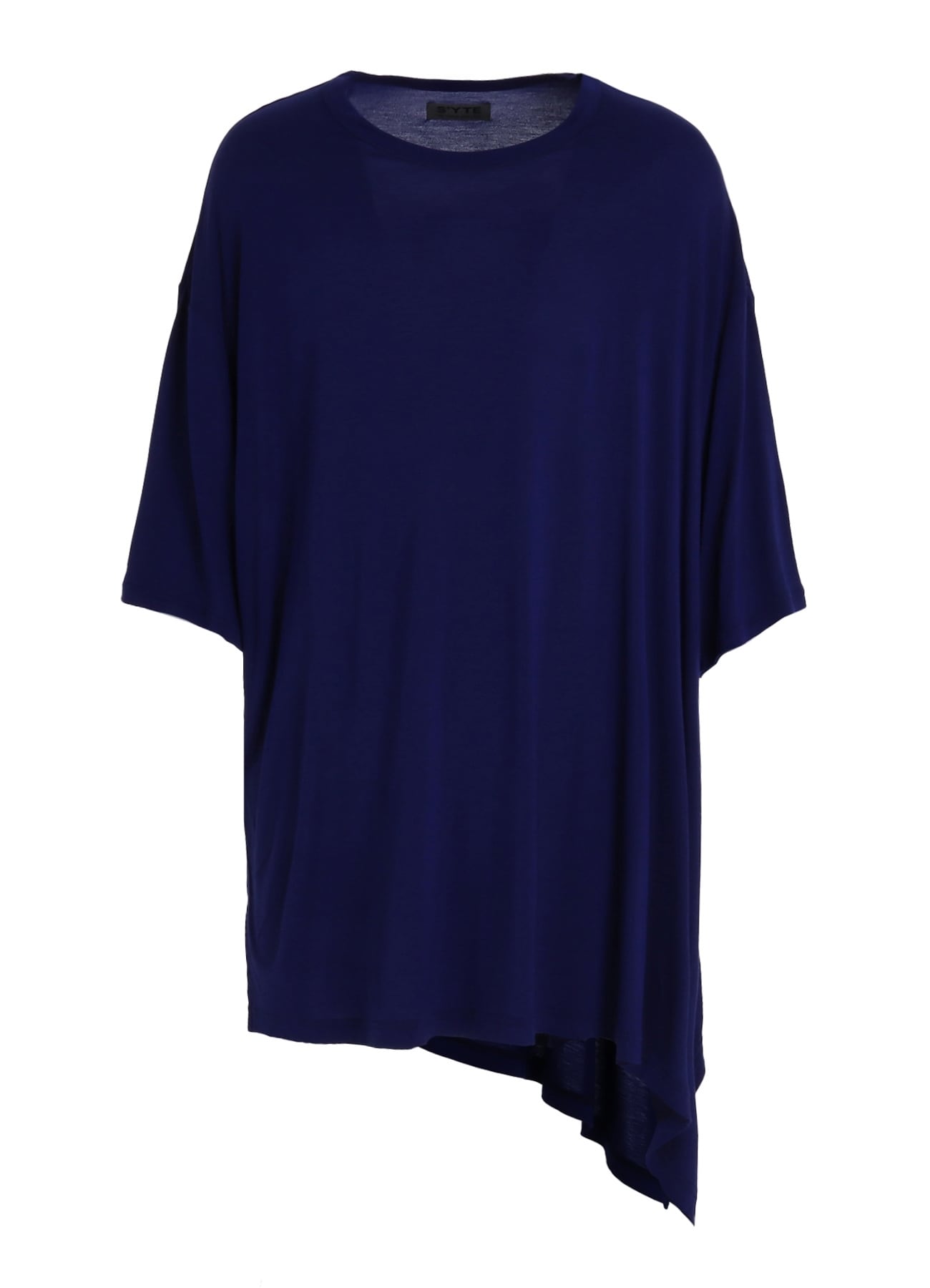 RAYON JERSEY DRAPE T-SHIRT