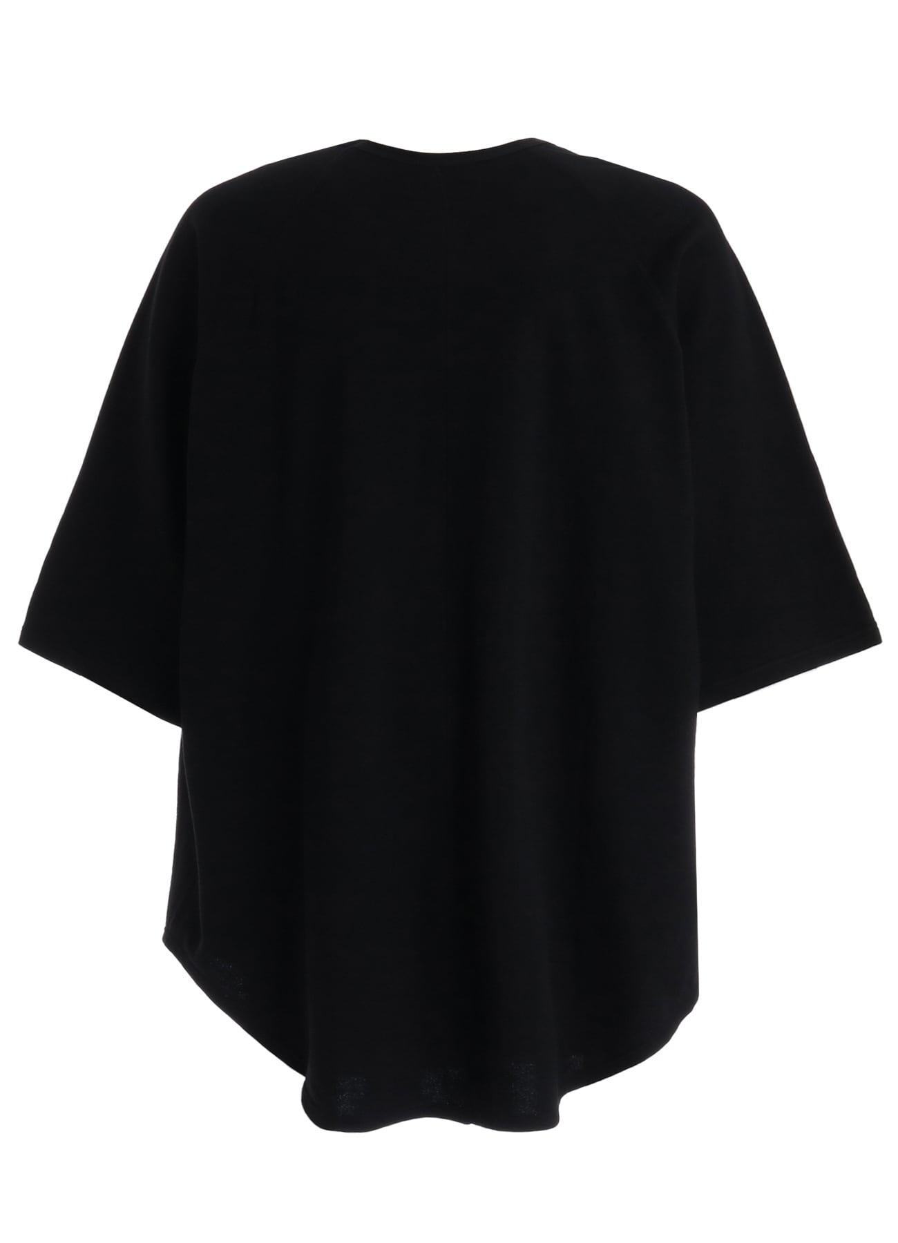 40/1 COTTON GAUZE FLEECE OVERSIZED RAGLAN T-SHIRT WITH GUSSETS