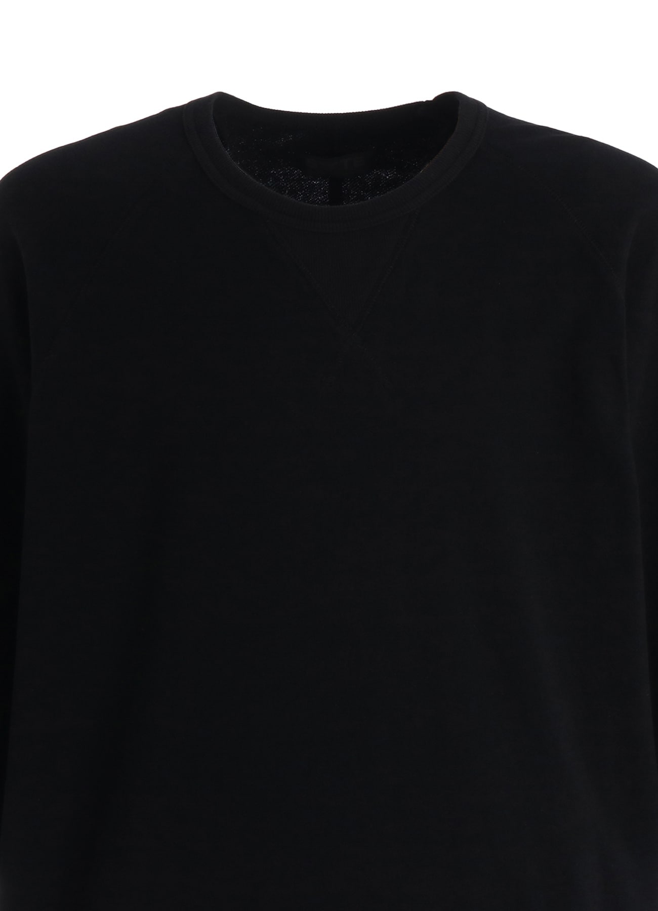 40/1 COTTON GAUZE FLEECE OVERSIZED RAGLAN T-SHIRT WITH GUSSETS