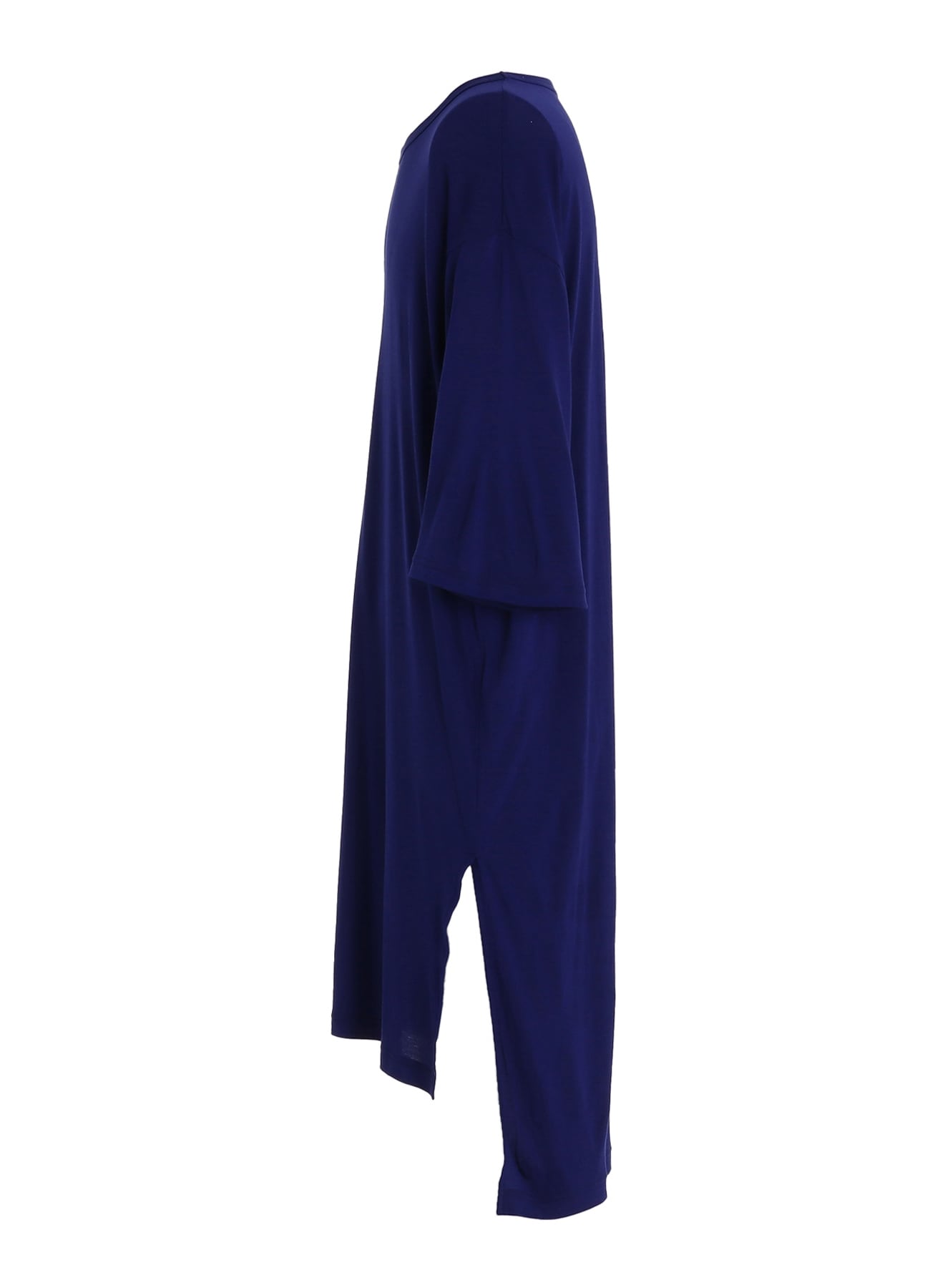 RAYON JERSEY SIDE SLITS LONG T-SHIRT