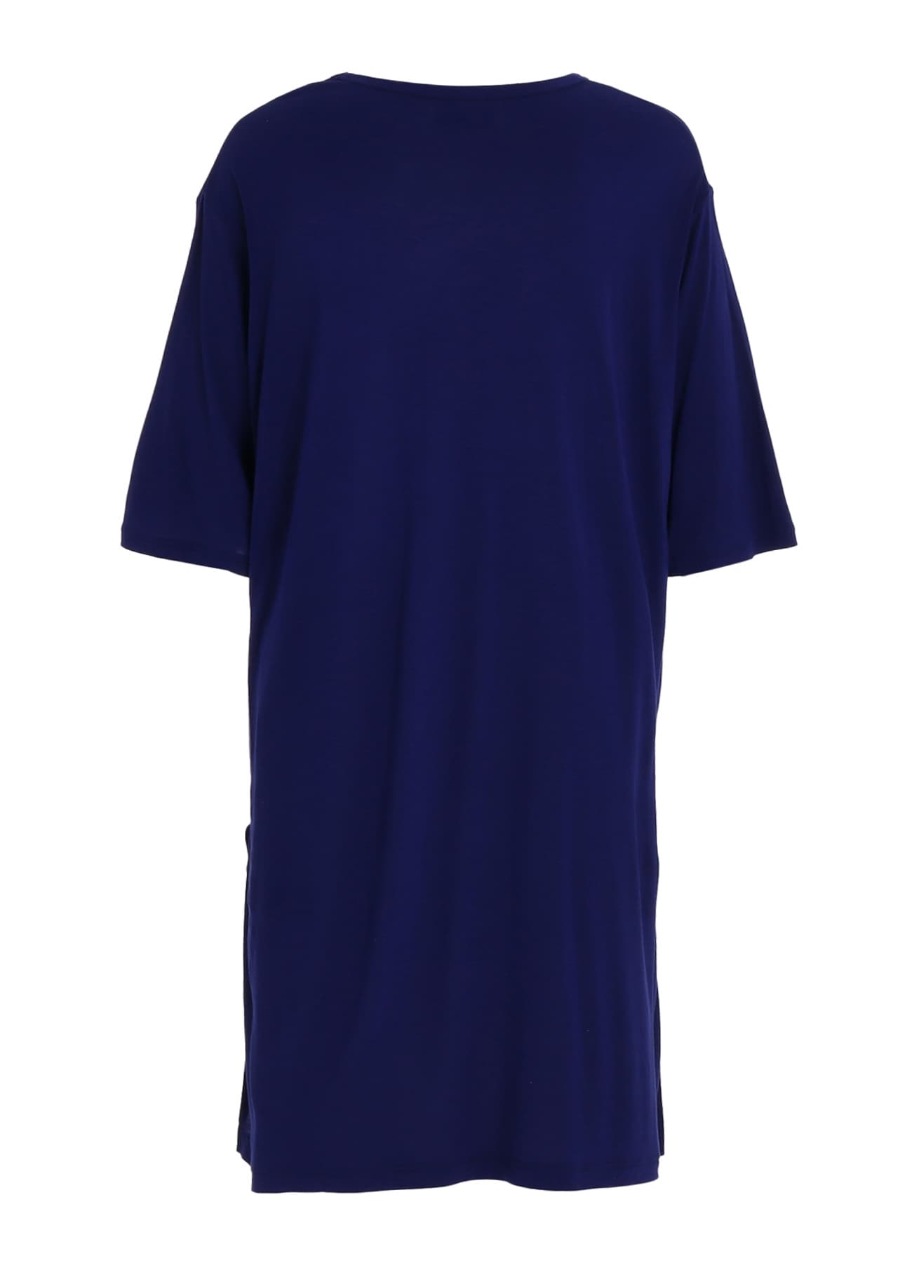 RAYON JERSEY SIDE SLITS LONG T-SHIRT