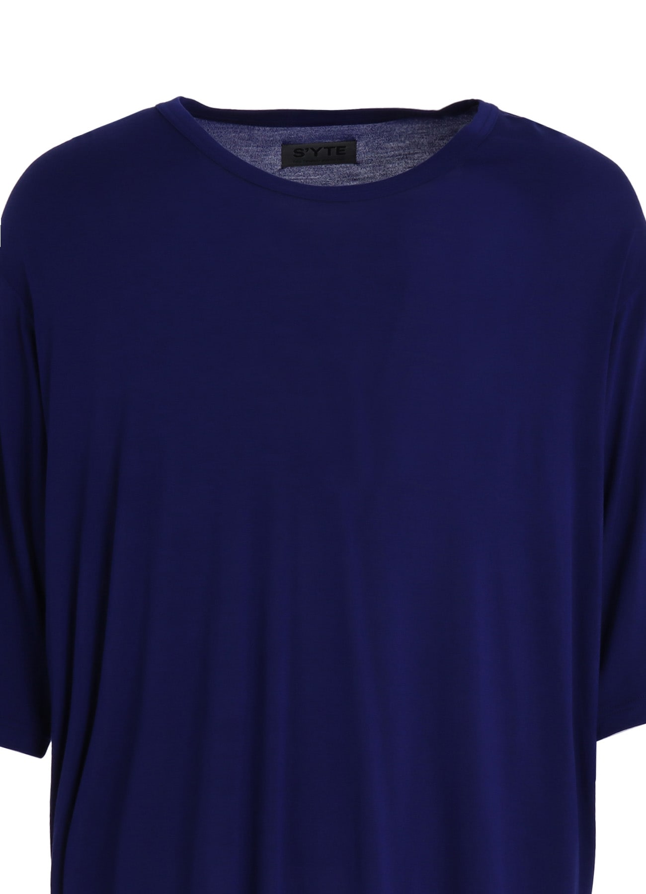 RAYON JERSEY SIDE SLITS LONG T-SHIRT