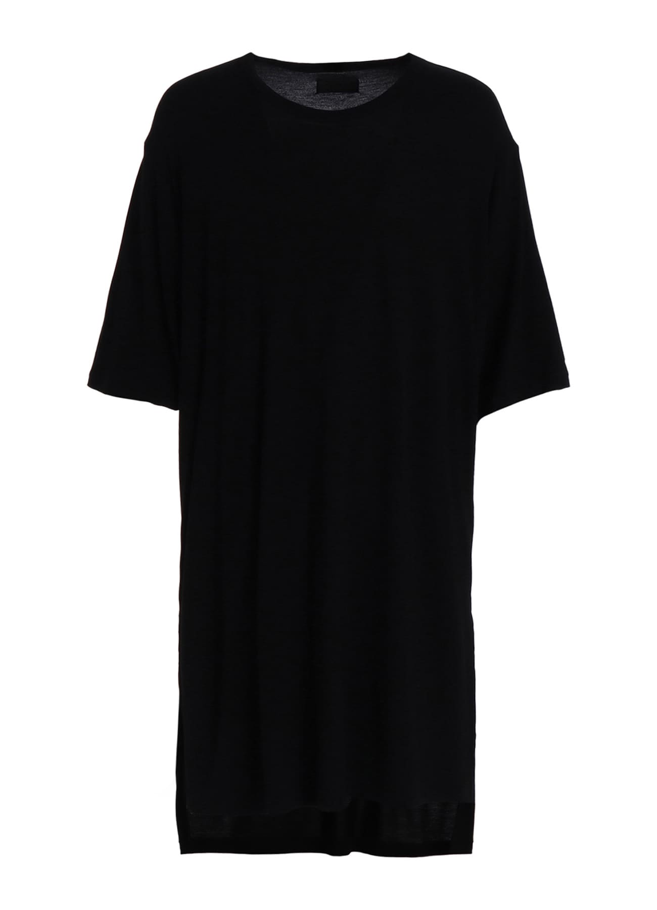 RAYON JERSEY SIDE SLITS LONG T-SHIRT