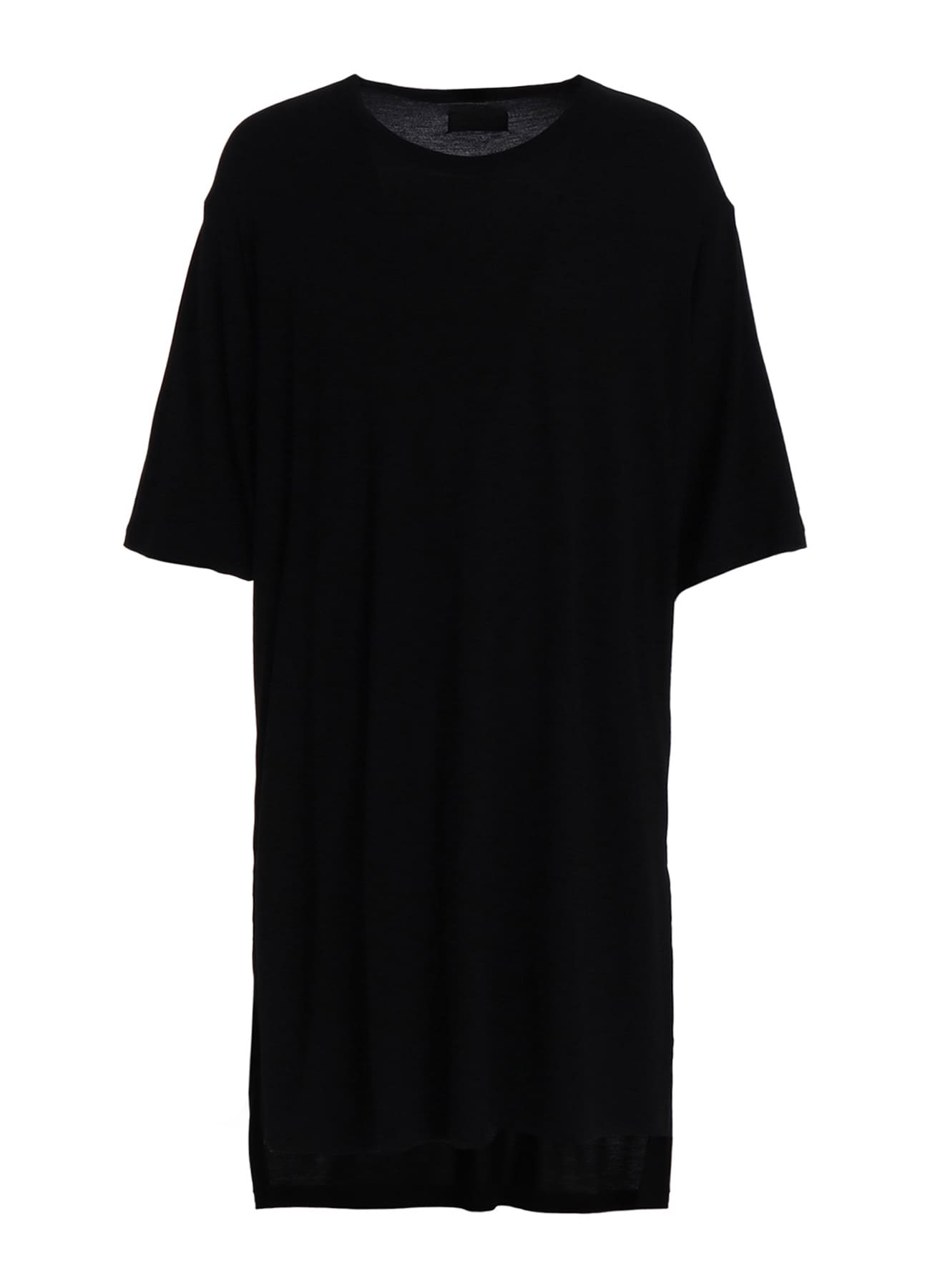 RAYON JERSEY SIDE SLITS LONG T-SHIRT