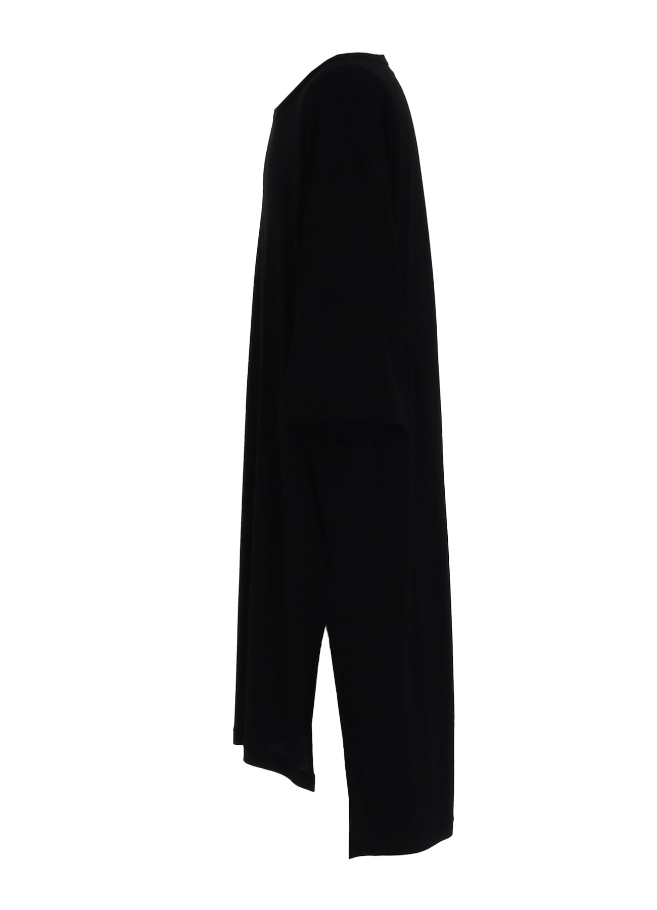 RAYON JERSEY SIDE SLITS LONG T-SHIRT