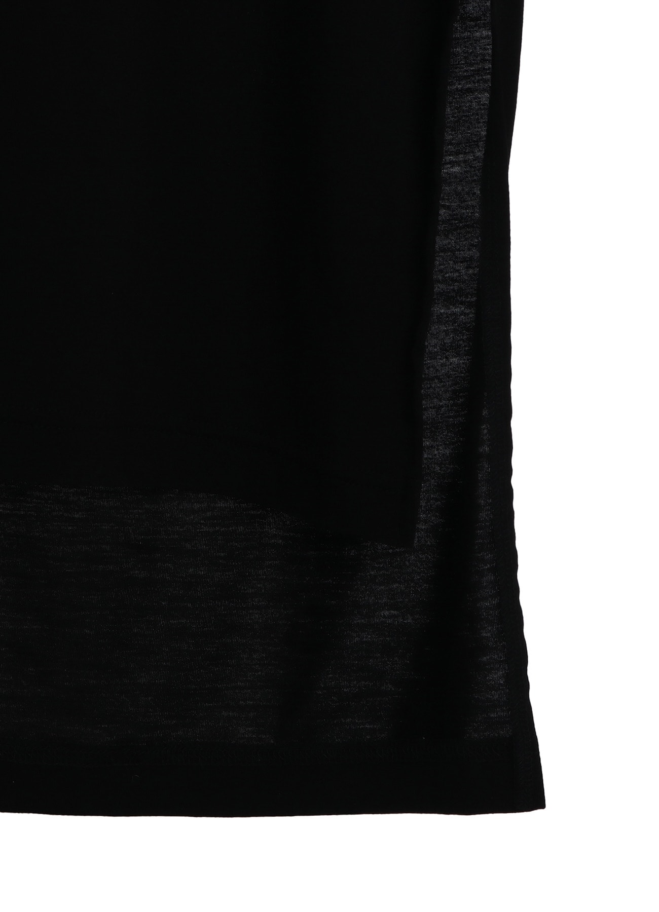 RAYON JERSEY SIDE SLITS LONG T-SHIRT