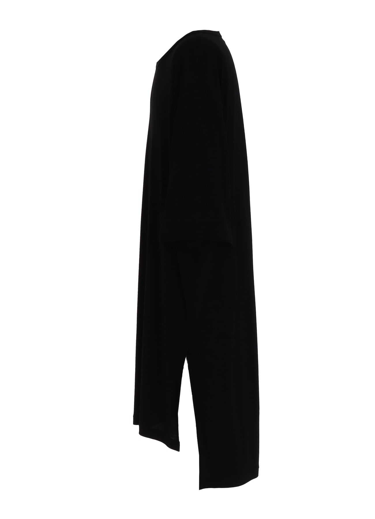 RAYON JERSEY SIDE SLITS LONG T-SHIRT