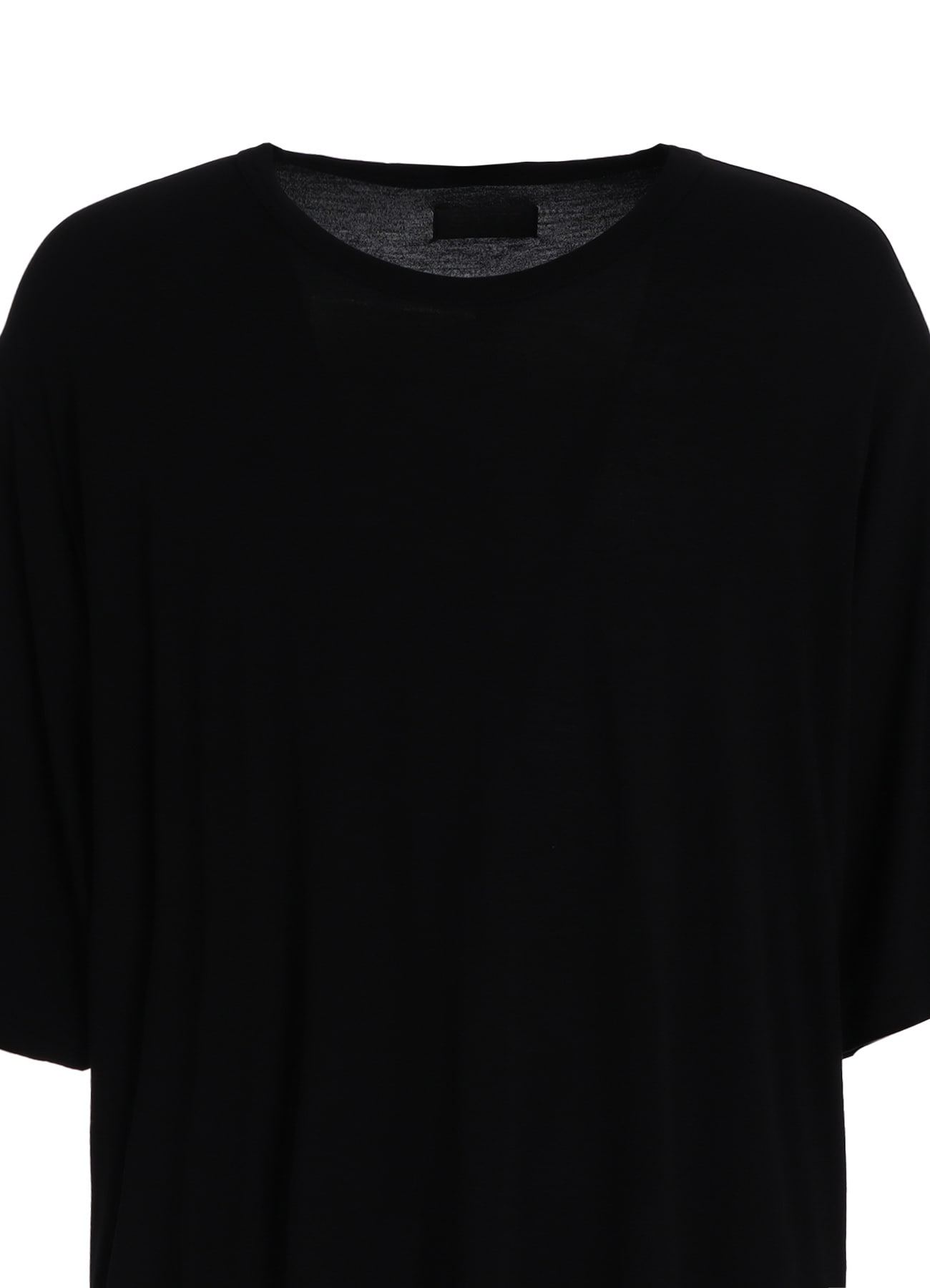 RAYON JERSEY SIDE SLITS LONG T-SHIRT