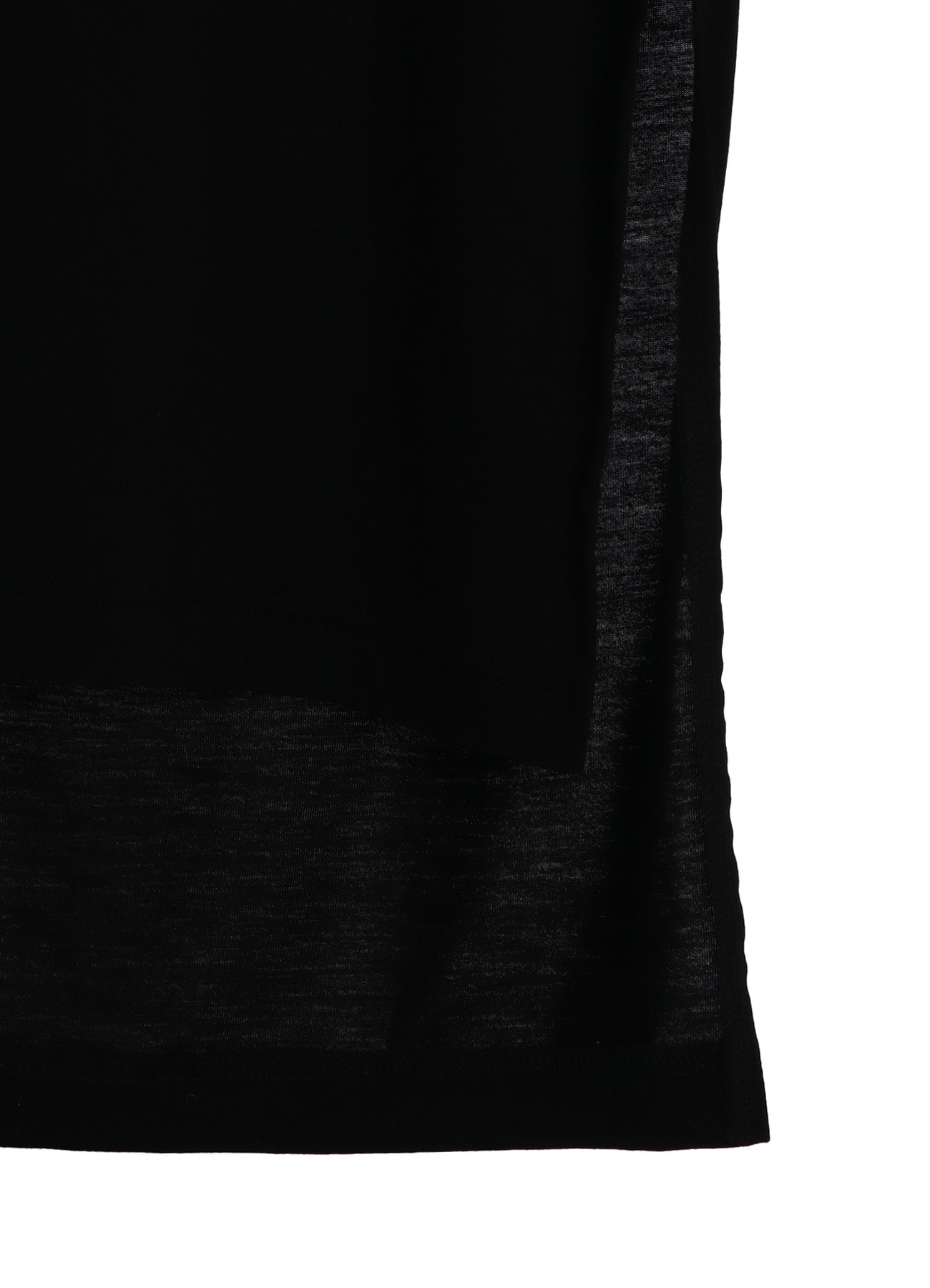 RAYON JERSEY SIDE SLITS LONG T-SHIRT