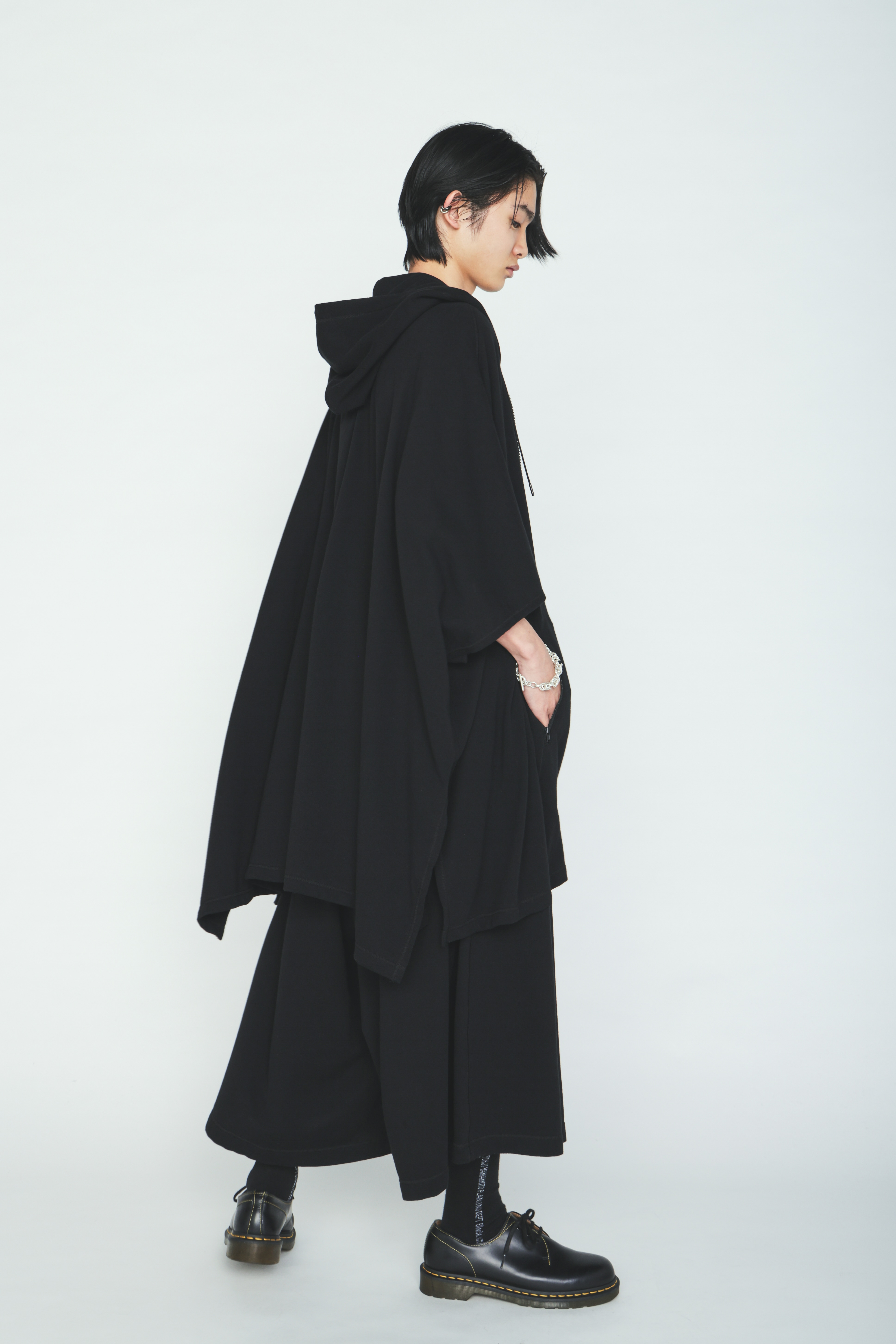 40/1 COTTON GAUZE FLEECE PONCHO