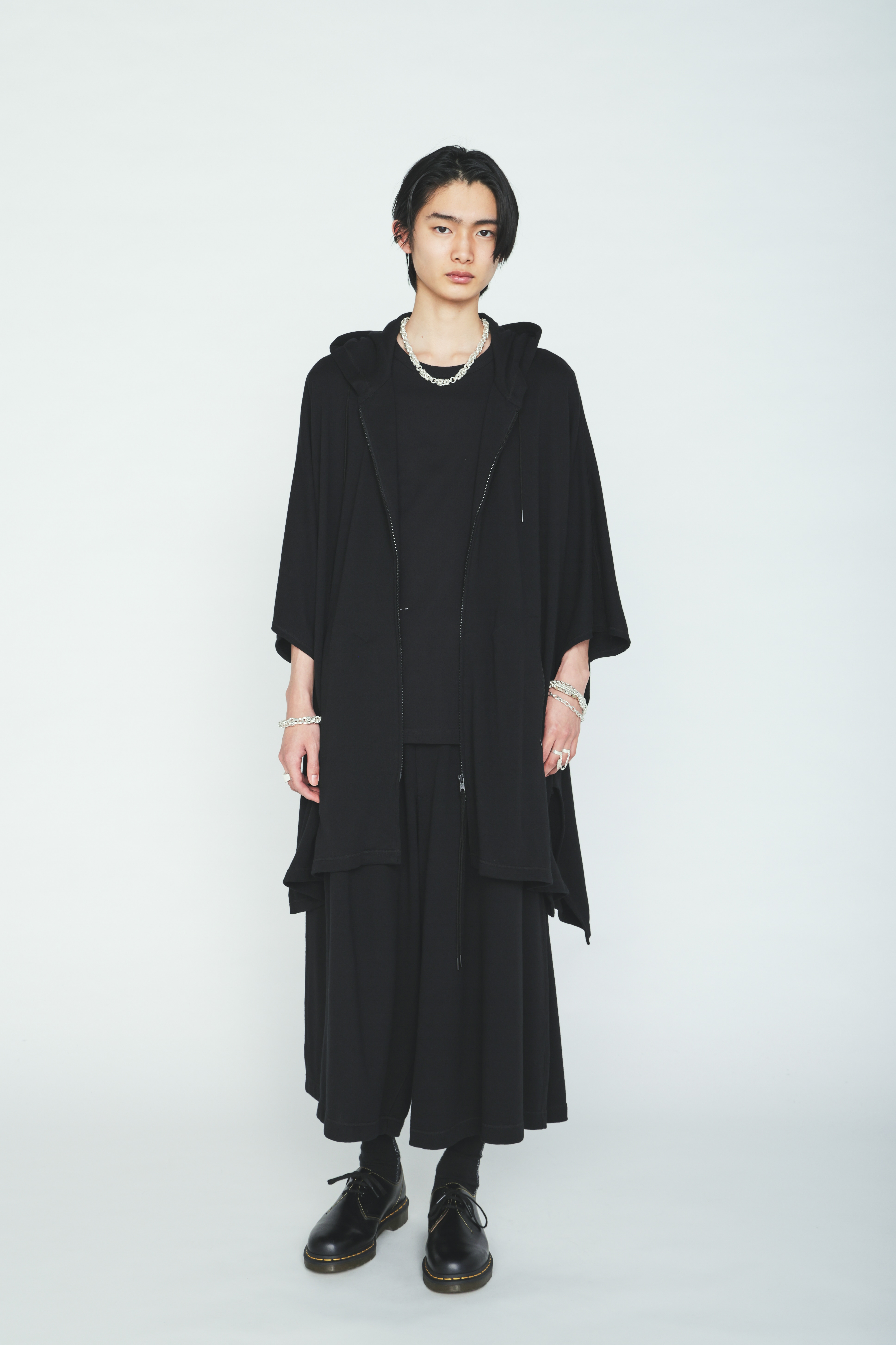 40/1 COTTON GAUZE FLEECE PONCHO