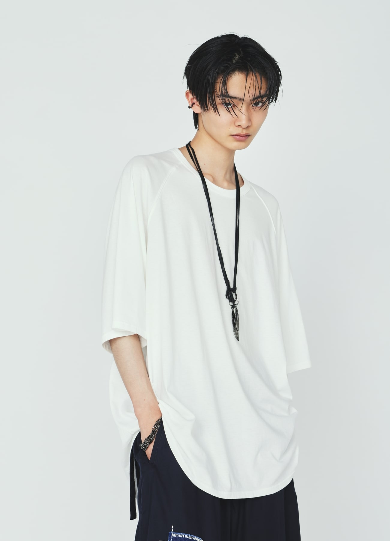 30/COTTON JERSEY OVERSIZE RAGLAN T-SHIRT