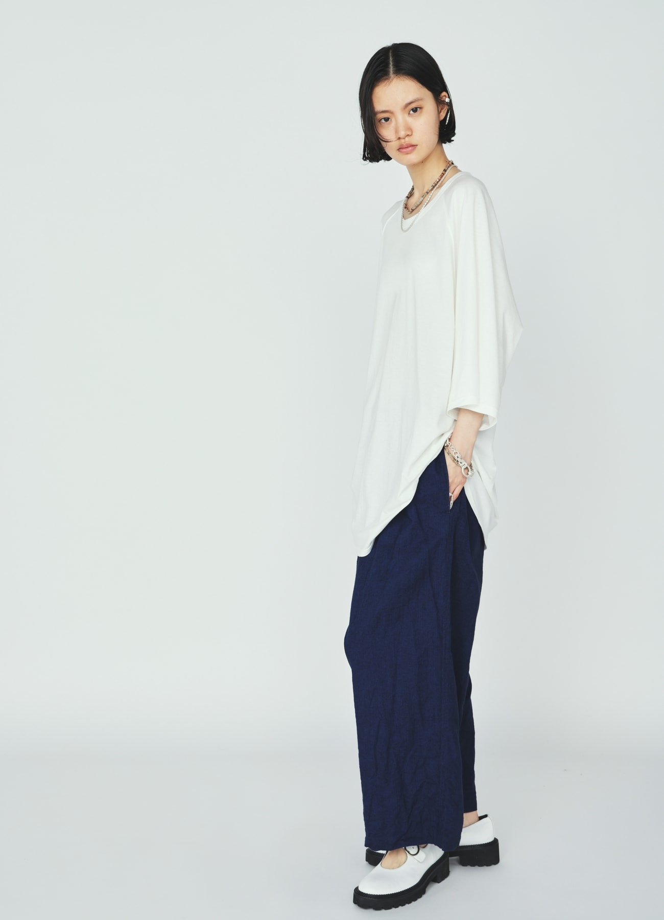 30/COTTON JERSEY OVERSIZE RAGLAN T-SHIRT