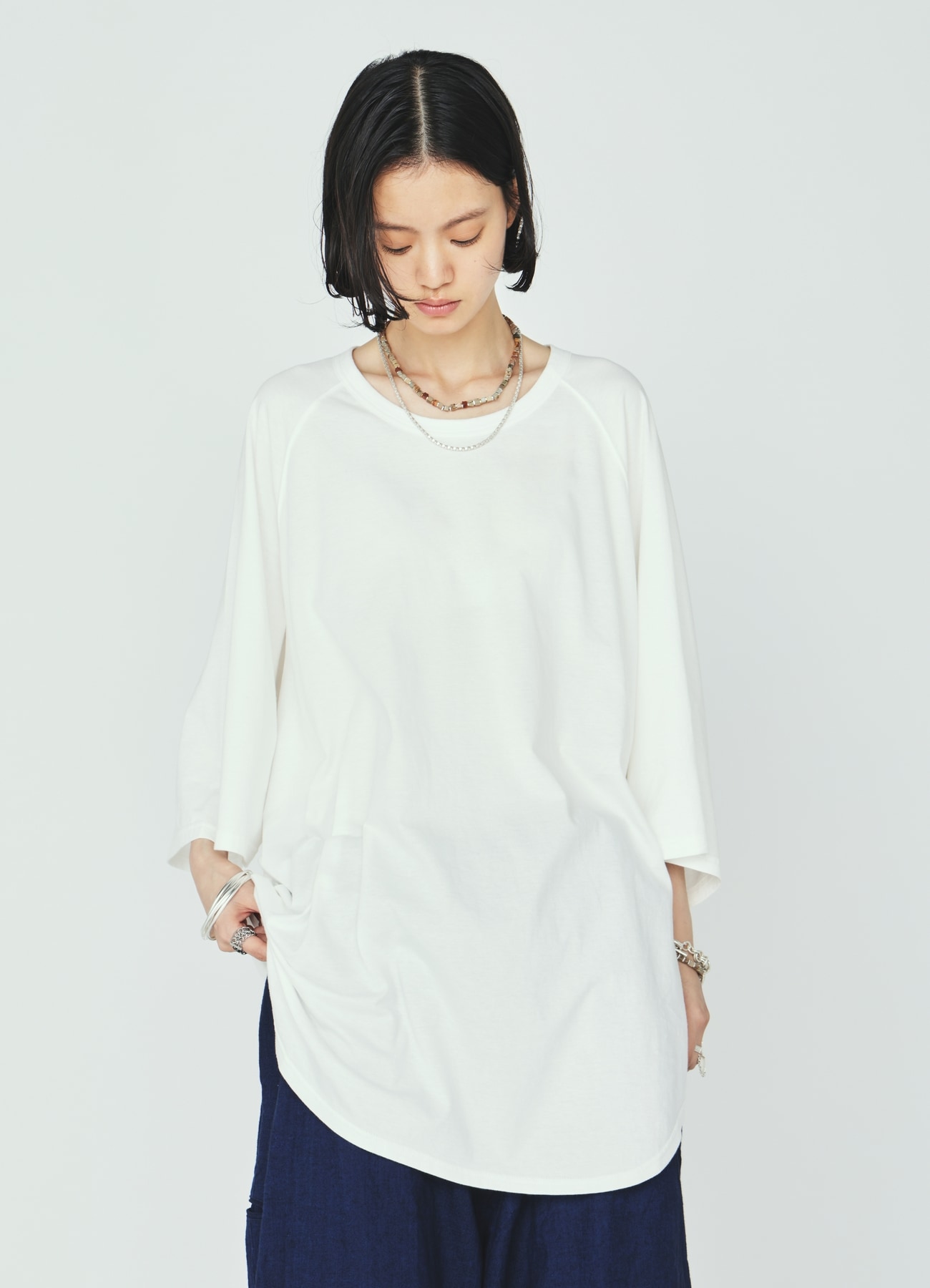 30/COTTON JERSEY OVERSIZE RAGLAN T-SHIRT