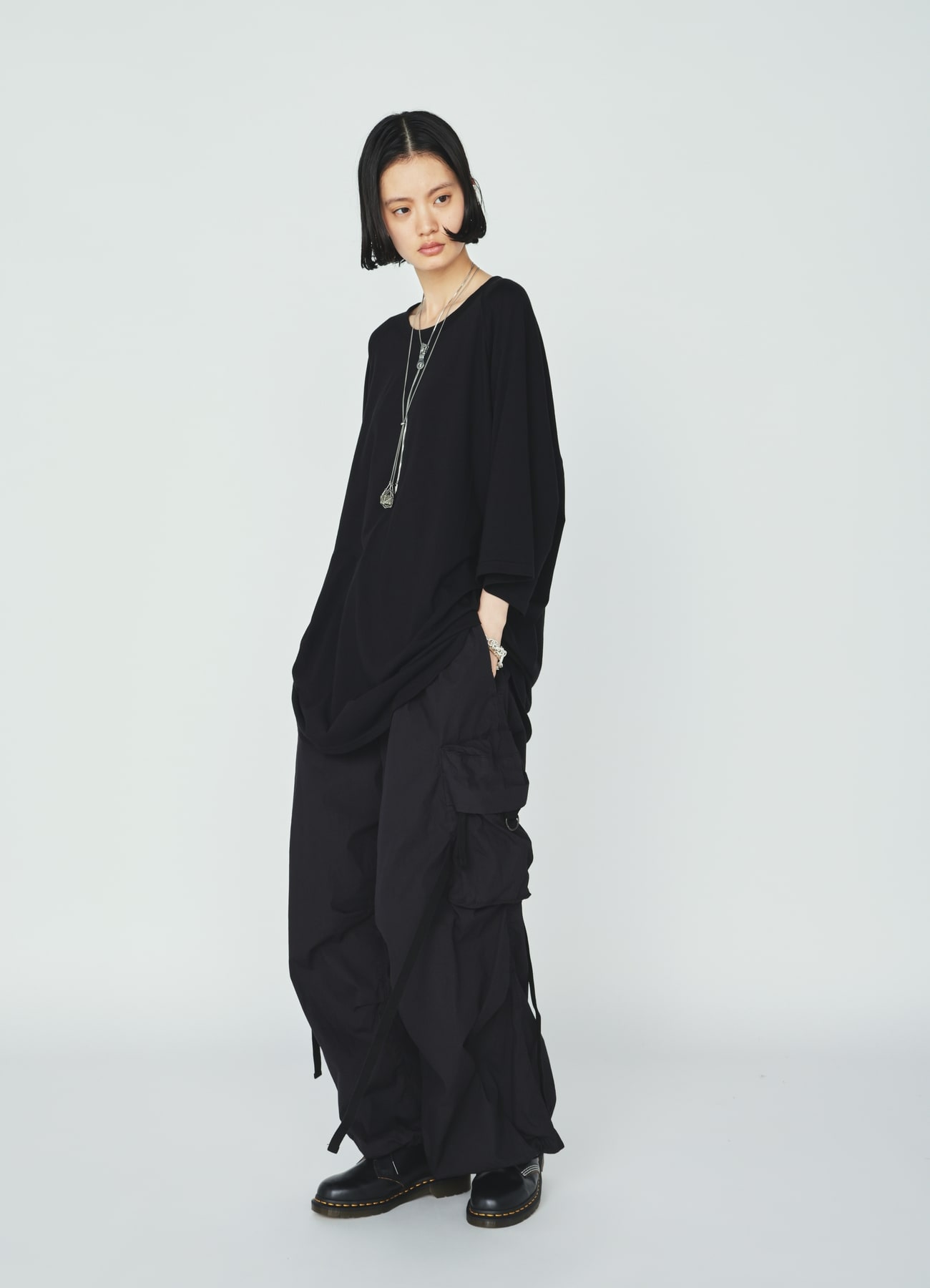 30/COTTON JERSEY OVERSIZE RAGLAN T-SHIRT