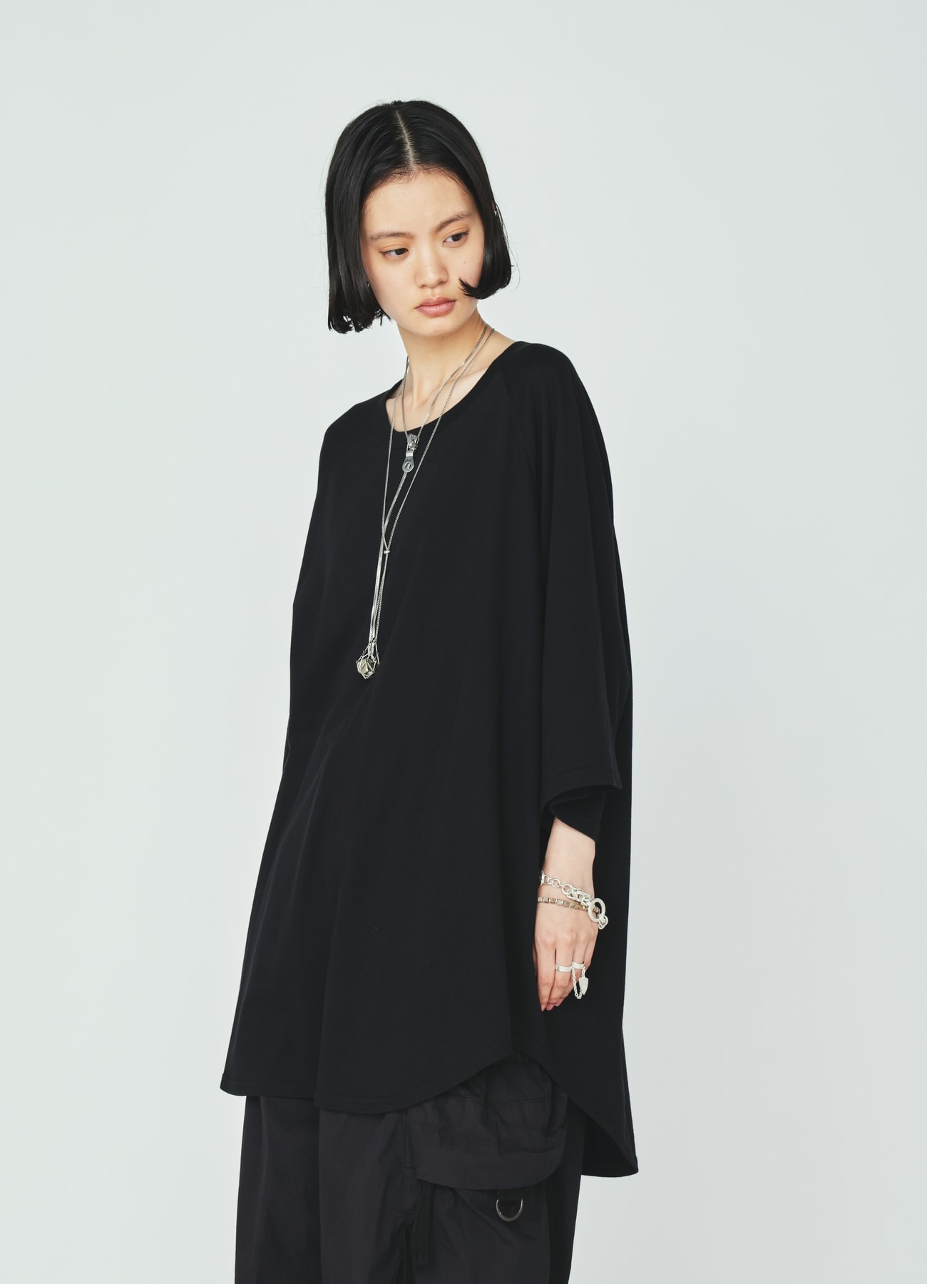 30/COTTON JERSEY OVERSIZE RAGLAN T-SHIRT
