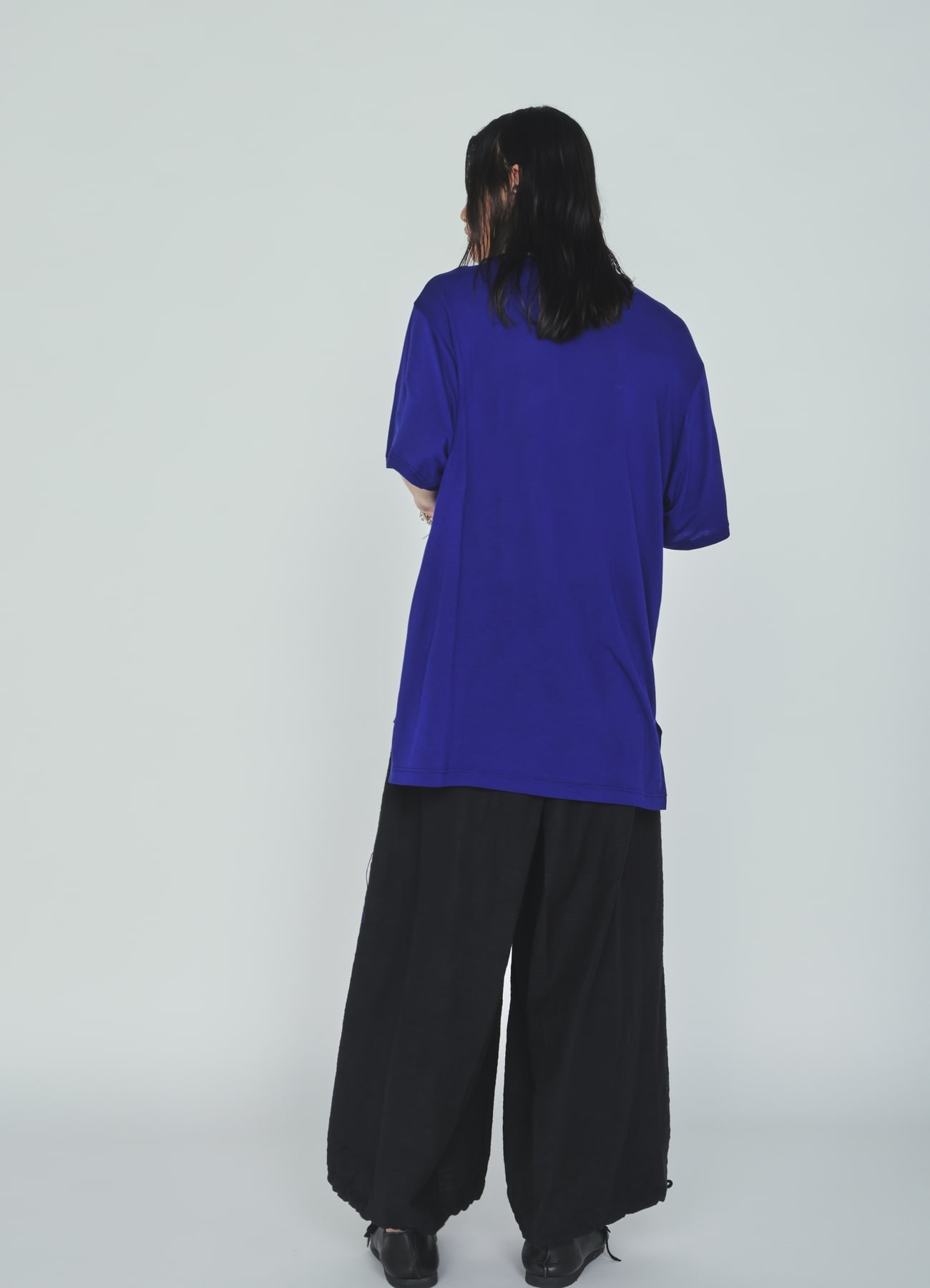 RAYON JERSEY SIDE SLITS T-SHIRT