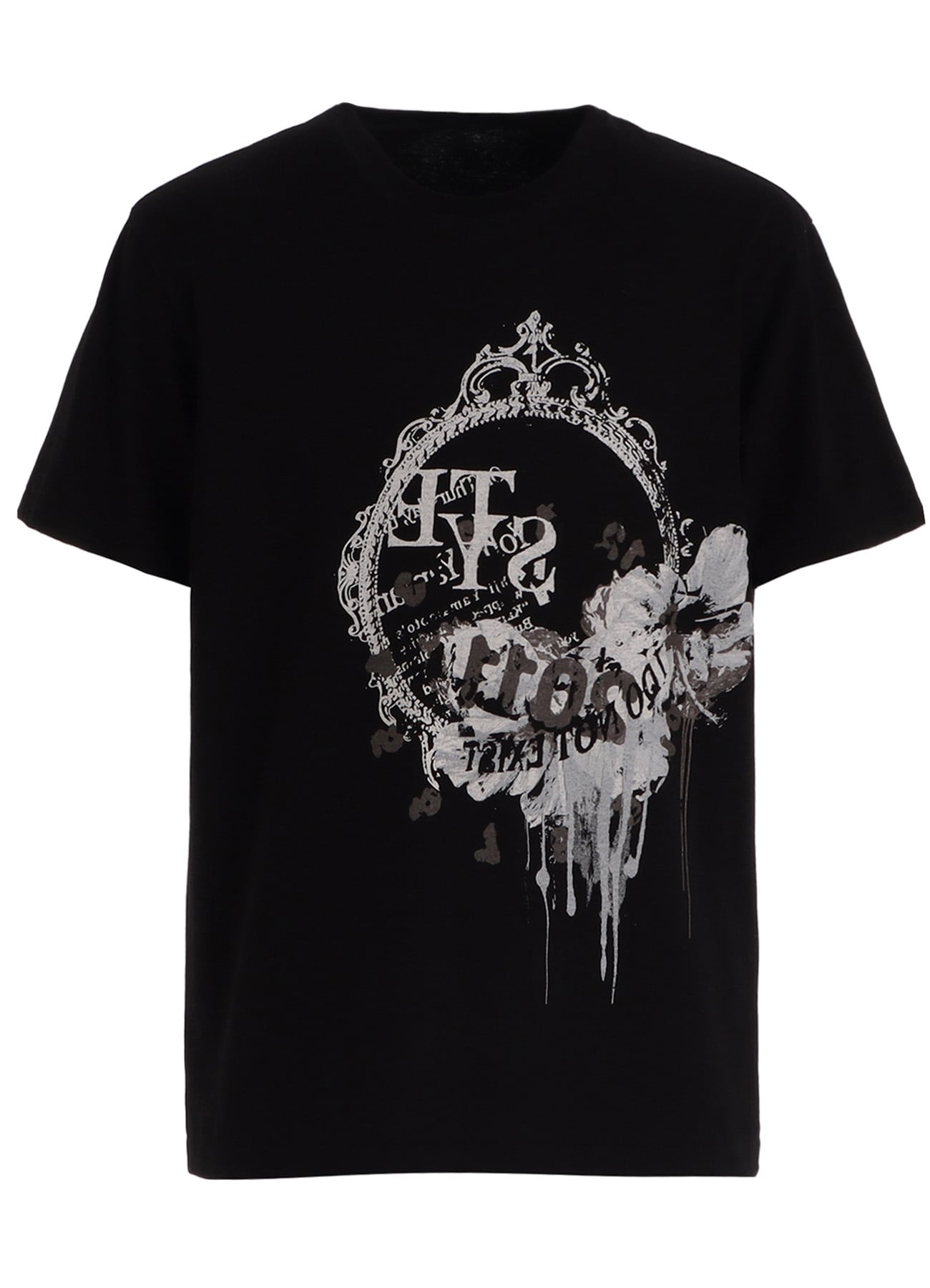 GRAPHIC T-SHIRT -MIRROR-(S Black): S'YTE｜THE SHOP YOHJI YAMAMOTO