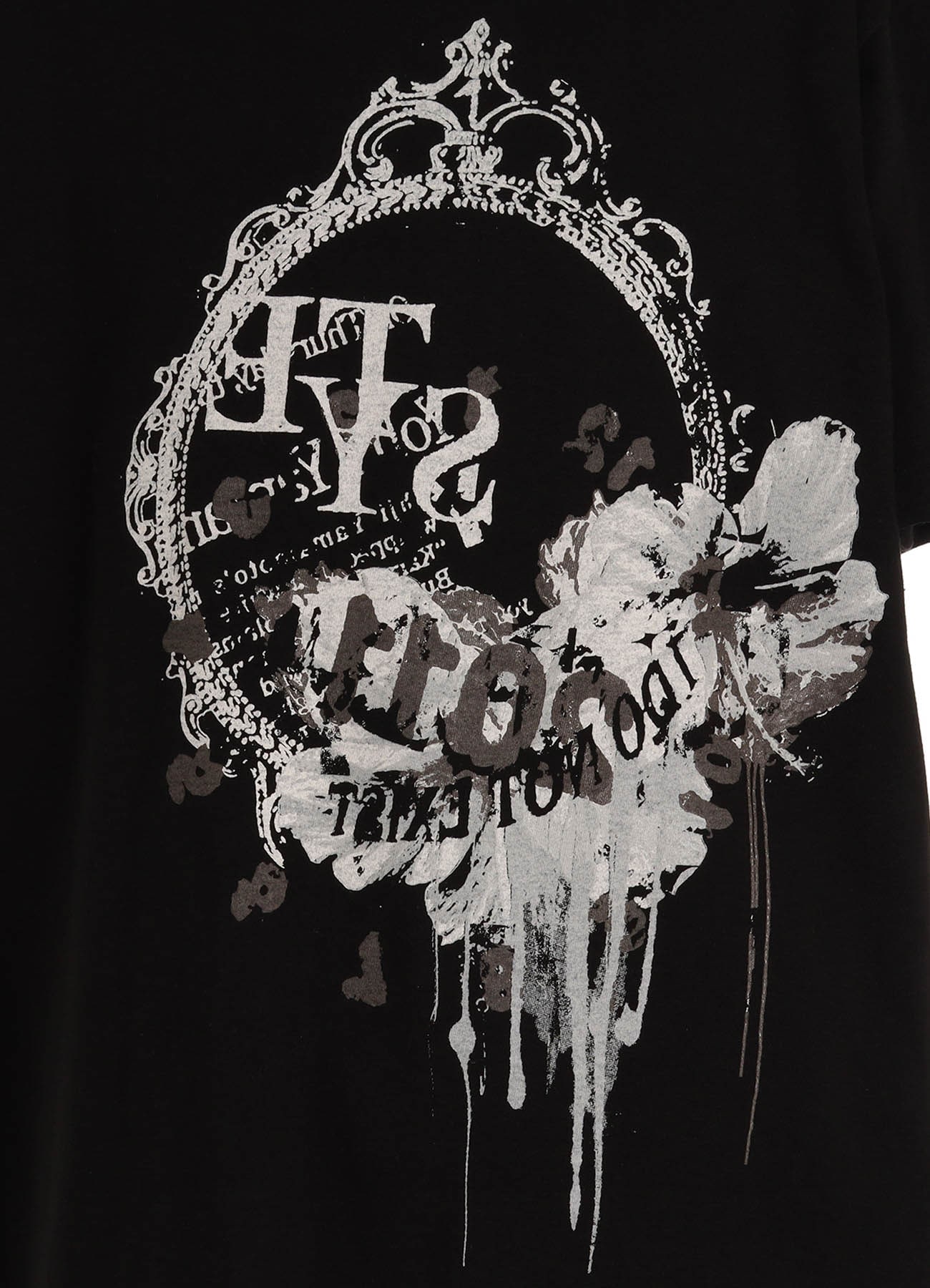 GRAPHIC T-SHIRT -MIRROR-(S Black): S'YTE｜THE SHOP YOHJI YAMAMOTO