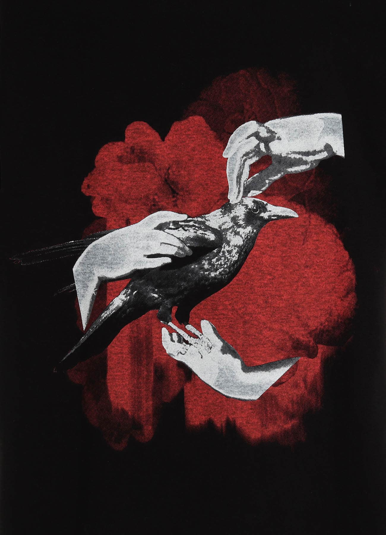 GRAPHIC T-SHIRT -A CROW ON THE HAND-(S Black): S'YTE｜THE SHOP