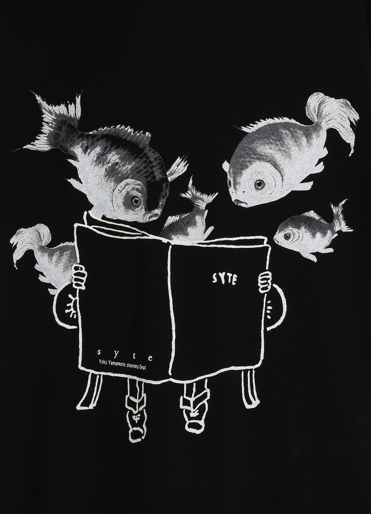 よし☆様 30S COTTON JERSEY CROW AND ANCHOR PRINT T-SHIRT(M Black): S'YTE