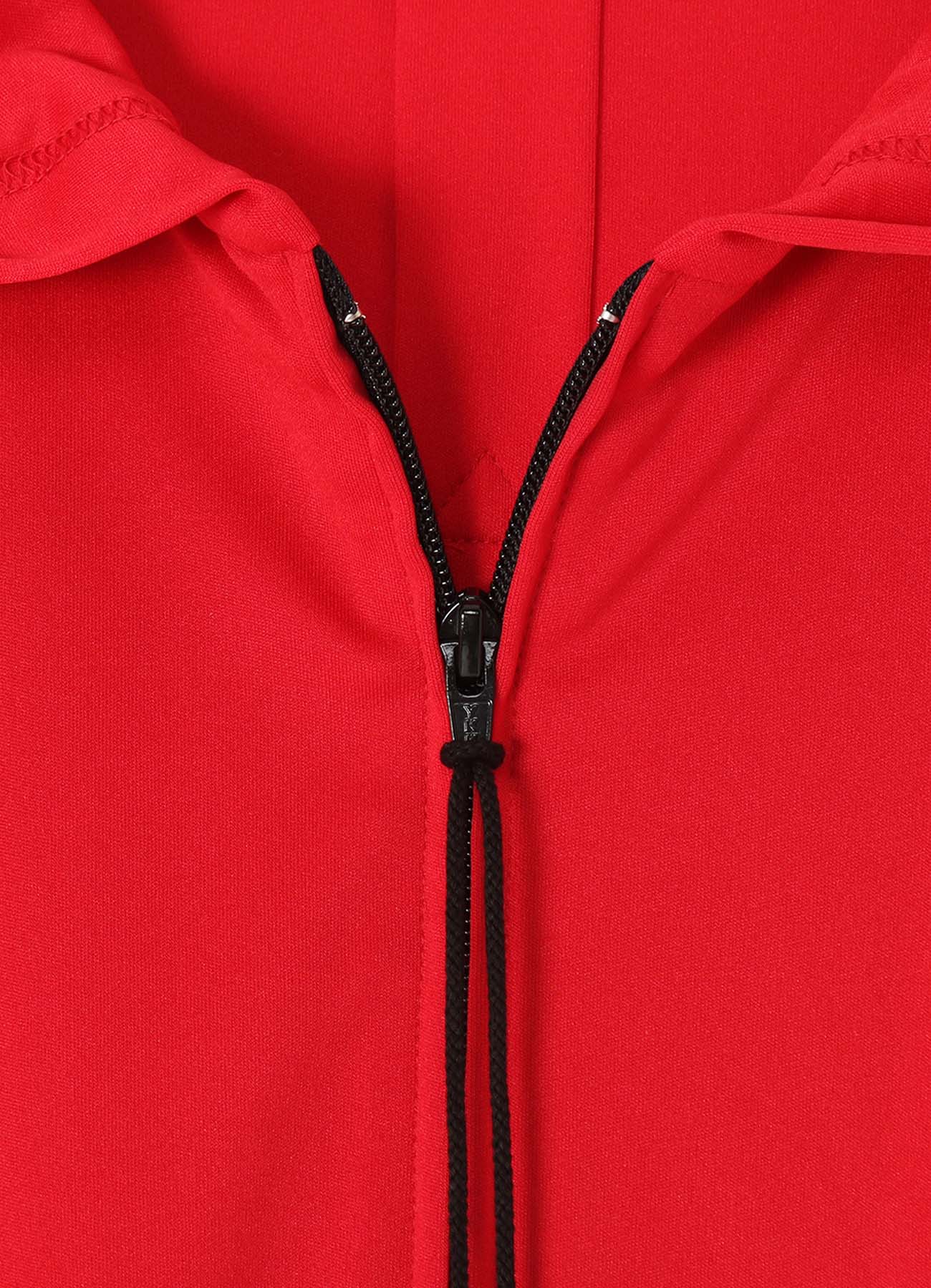 Thin Smooth Jersey Zip Hoodie Poncho