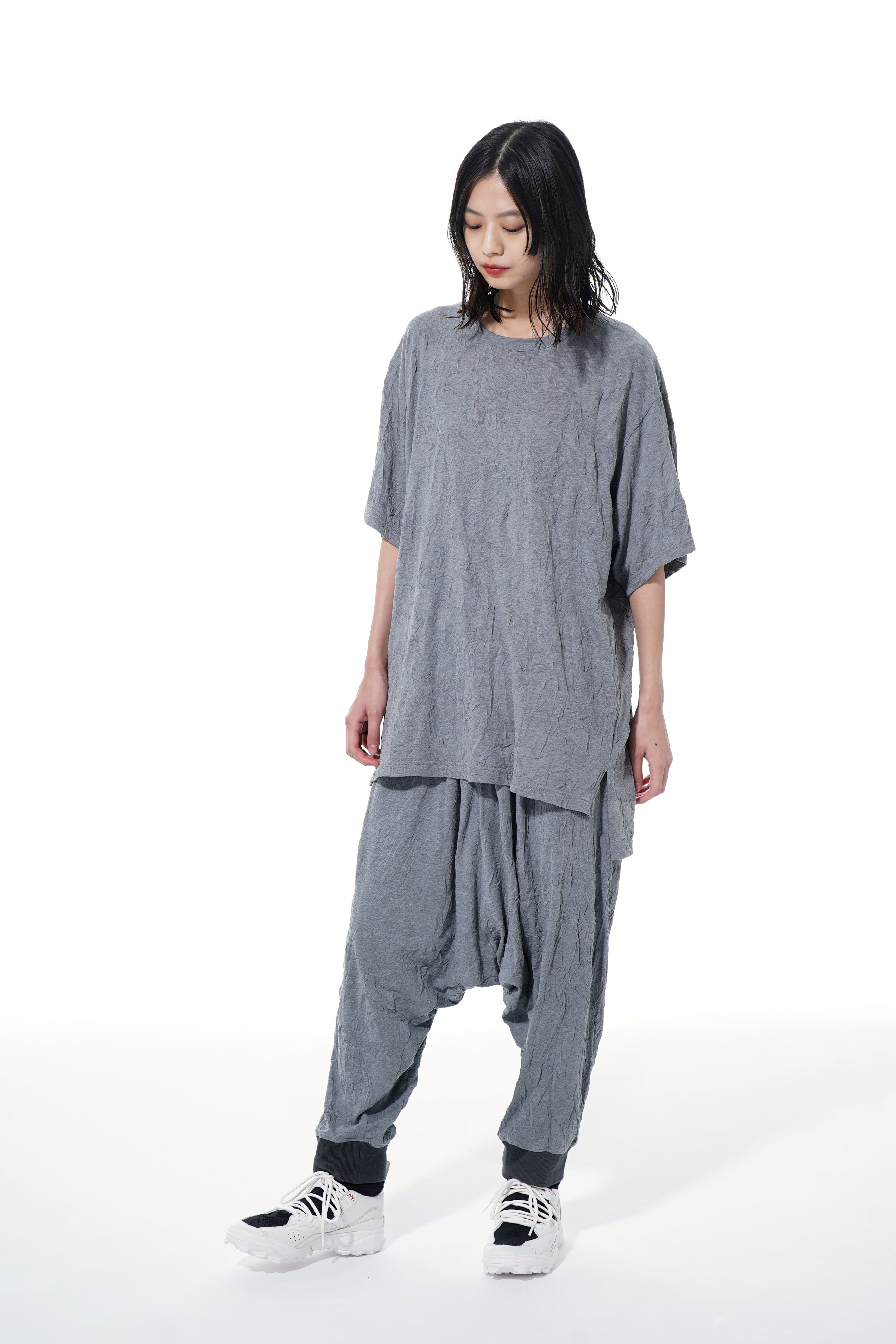 30/-T/C Jersey Catch Washer Loose-fitting Silhouette T-shirt
