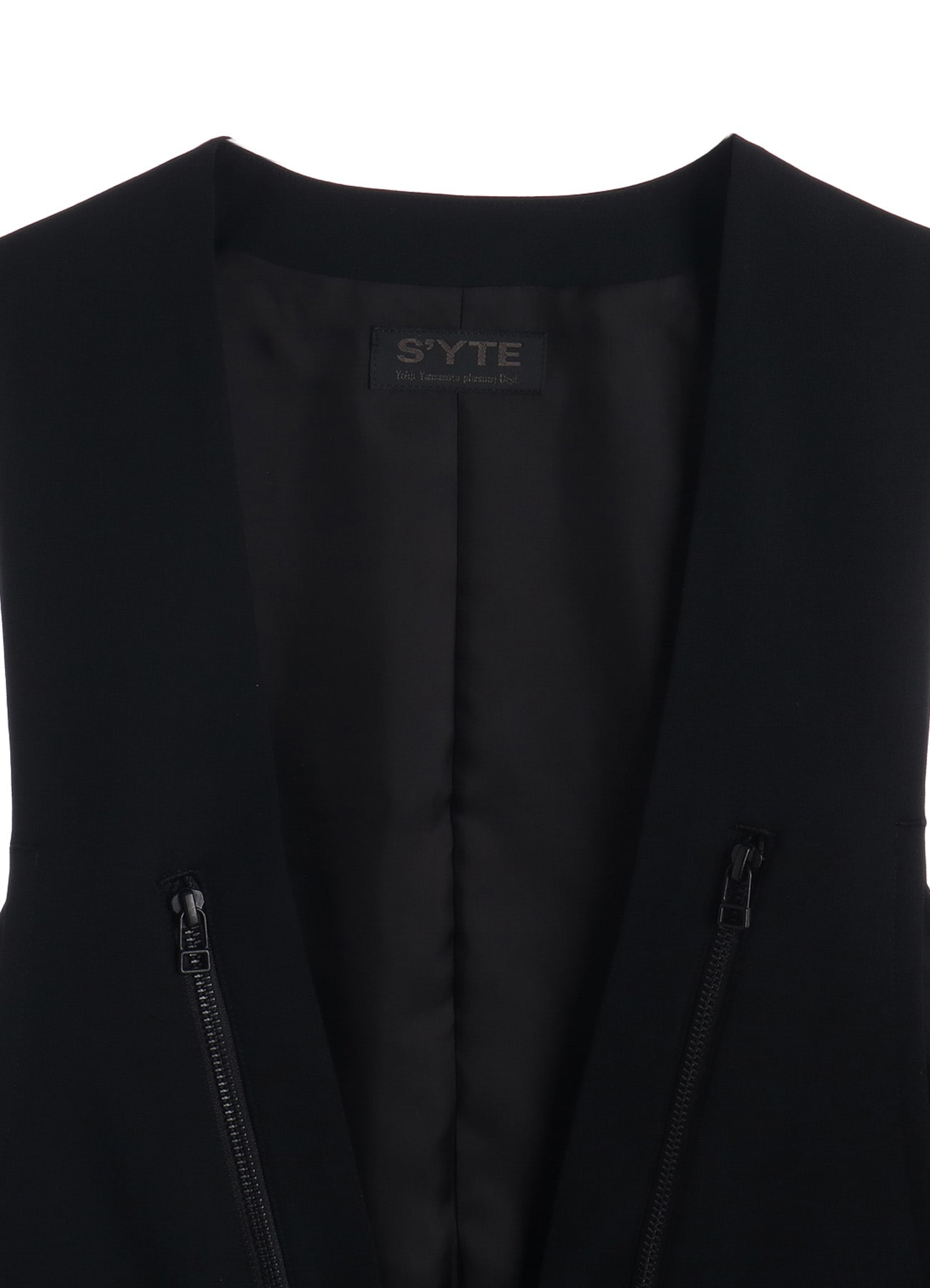 WASHER WOOL GABARDINE SIDE BELTED VEST