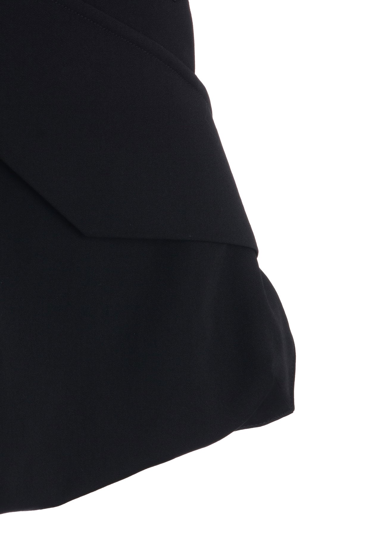 WASHER WOOL GABARDINE SIDE BELTED VEST