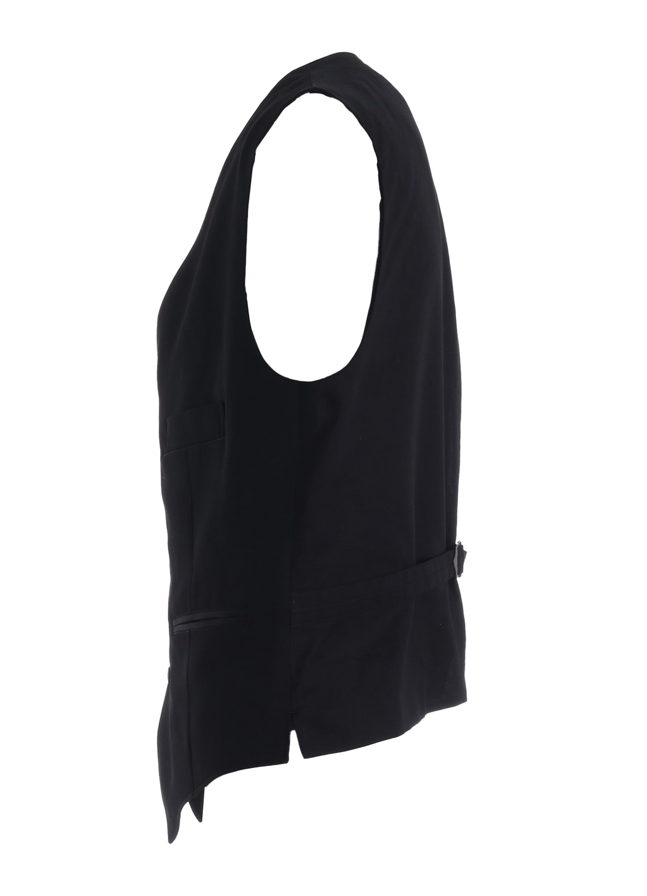 WASHER WOOL GABARDINE V NECK VEST