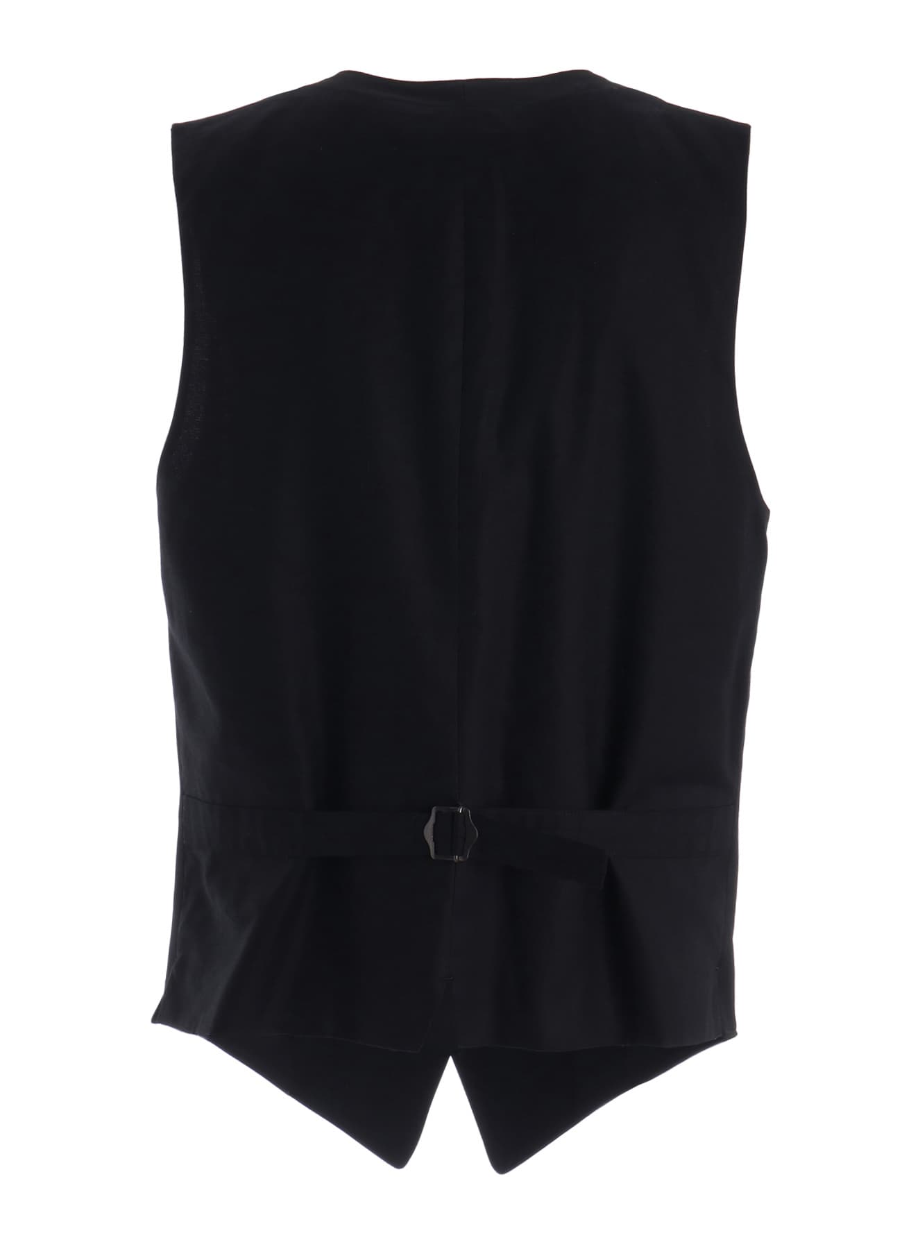 WASHER WOOL GABARDINE V NECK VEST