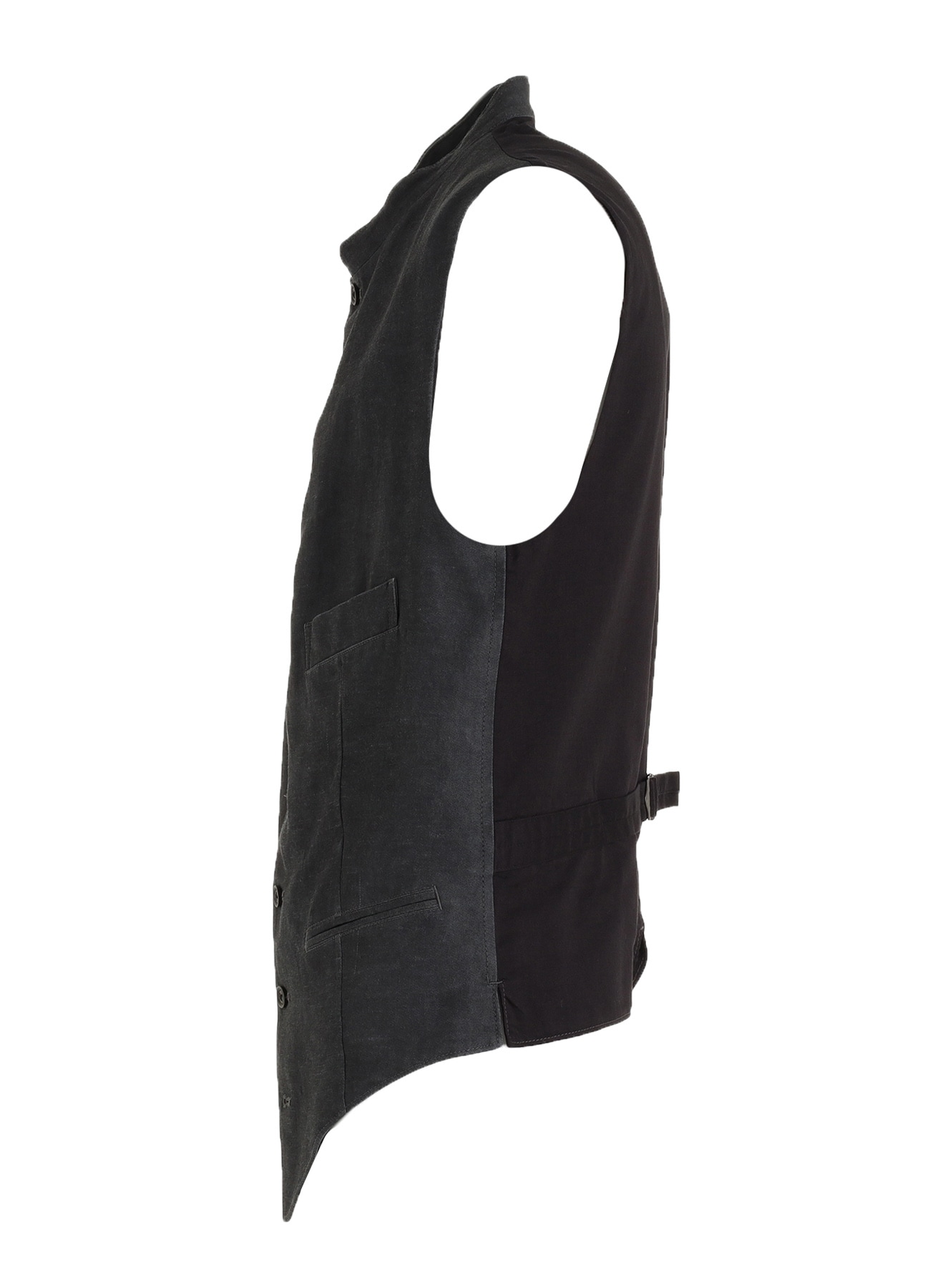 VIS/LI TWILL PIGMENT PRINT STAND COLLAR VEST