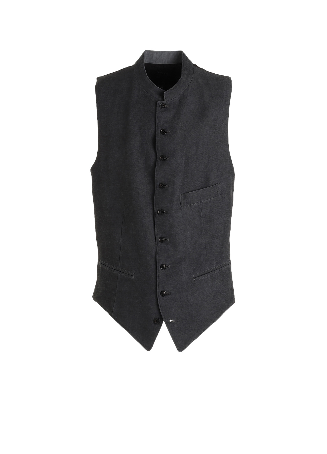 VIS/LI TWILL PIGMENT PRINT STAND COLLAR VEST