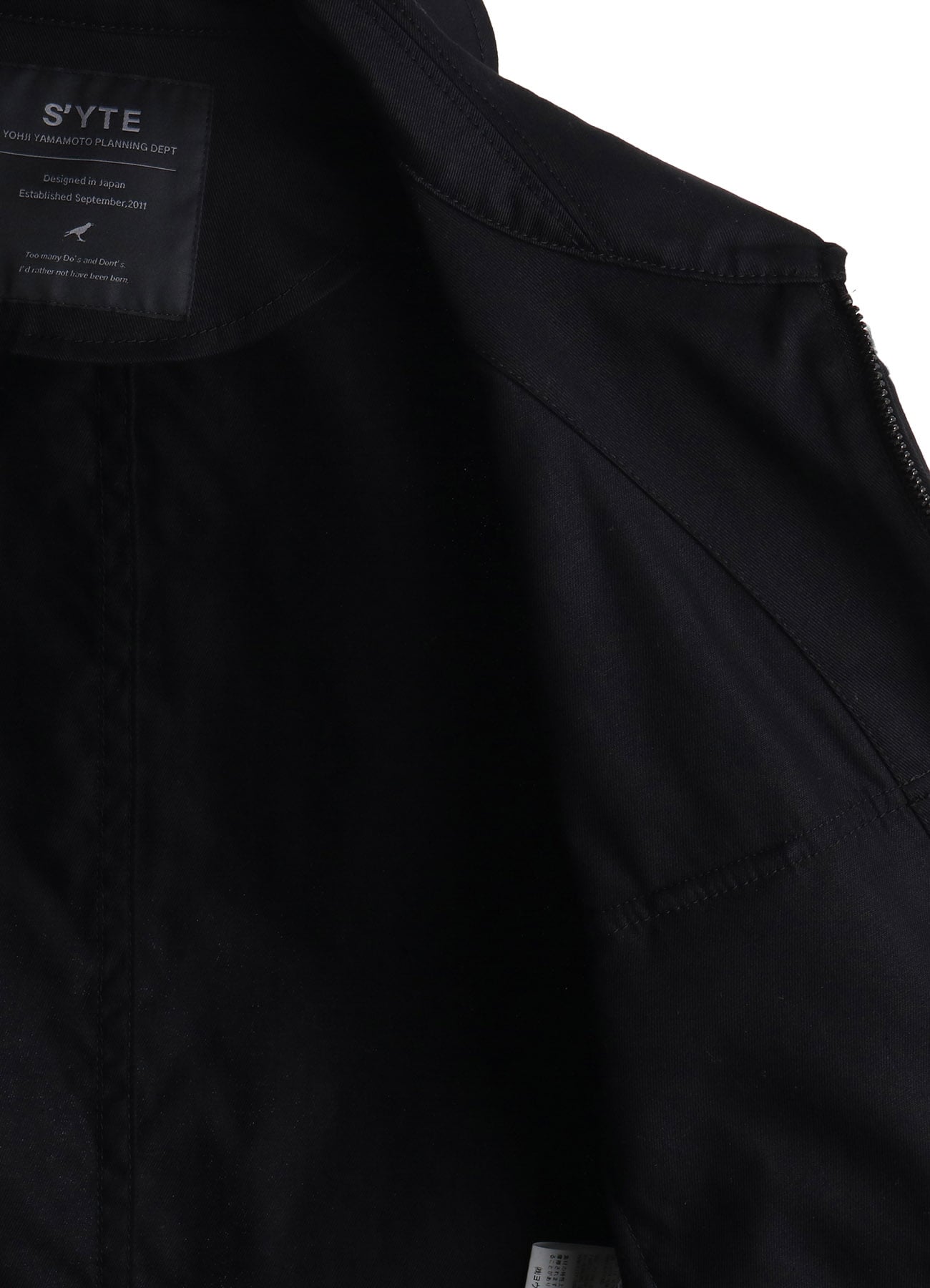 COTTON TWILL ASYMMETRIC POCKET JACKET